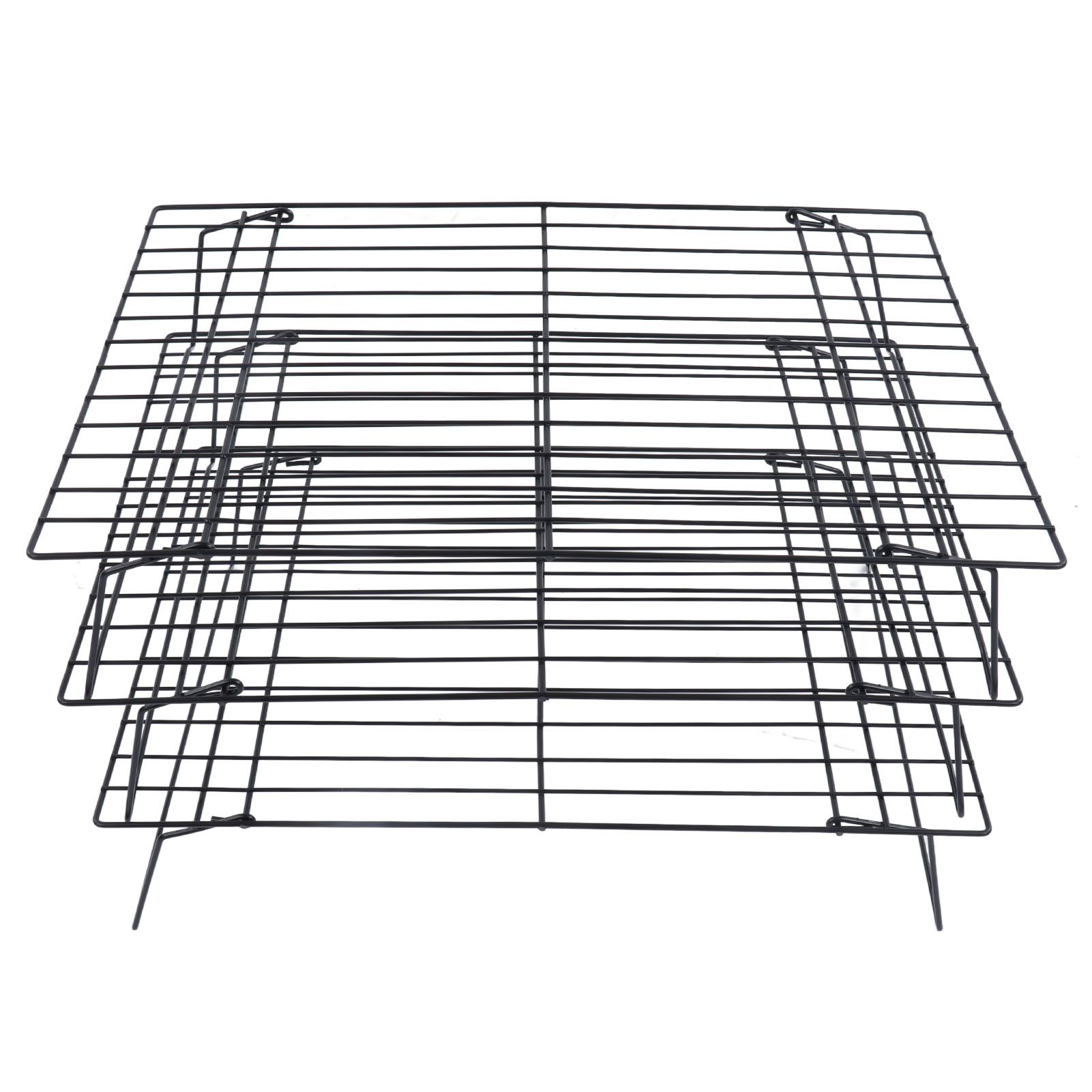 13 Inch Iron Baking Rack 3 Layer Non Stick Cooling Racks for Cooking Baking Cake Biscuits
