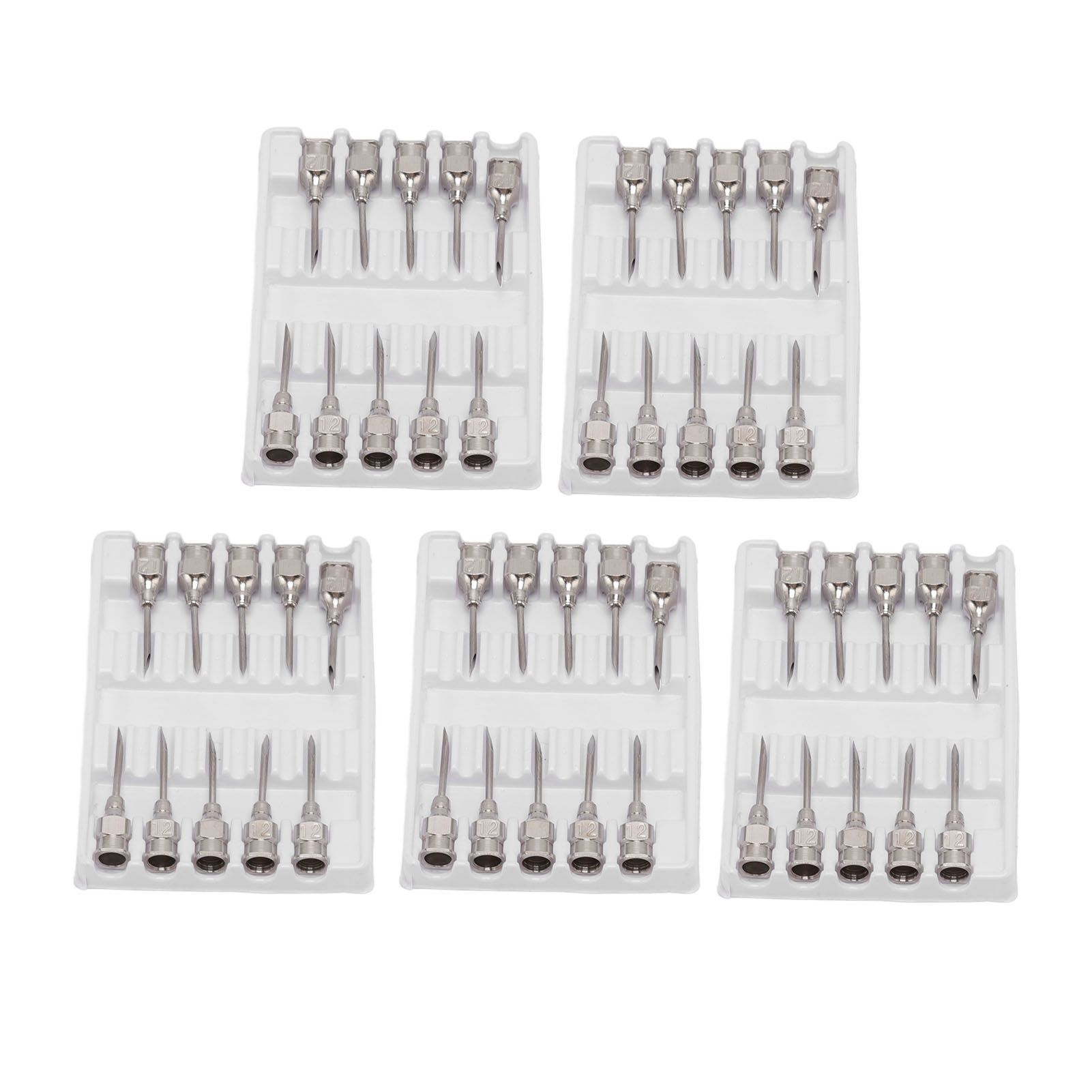 Poultry Injection Needles Stainless Steel Bovine Pig Injection Needle Cow Pig Injection Needle Accessories 12x15mm / 0.5x0.6in