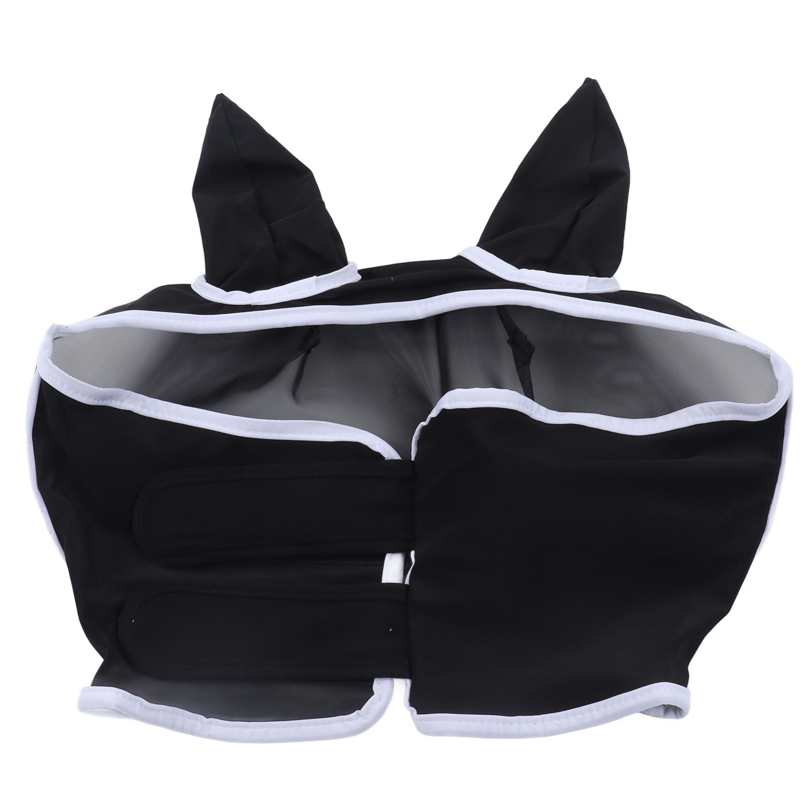 Horse Fly Mask Breathable Comfortable Soft Fine Mesh Design Horse Face Mask Horse Supplies with Ears Black