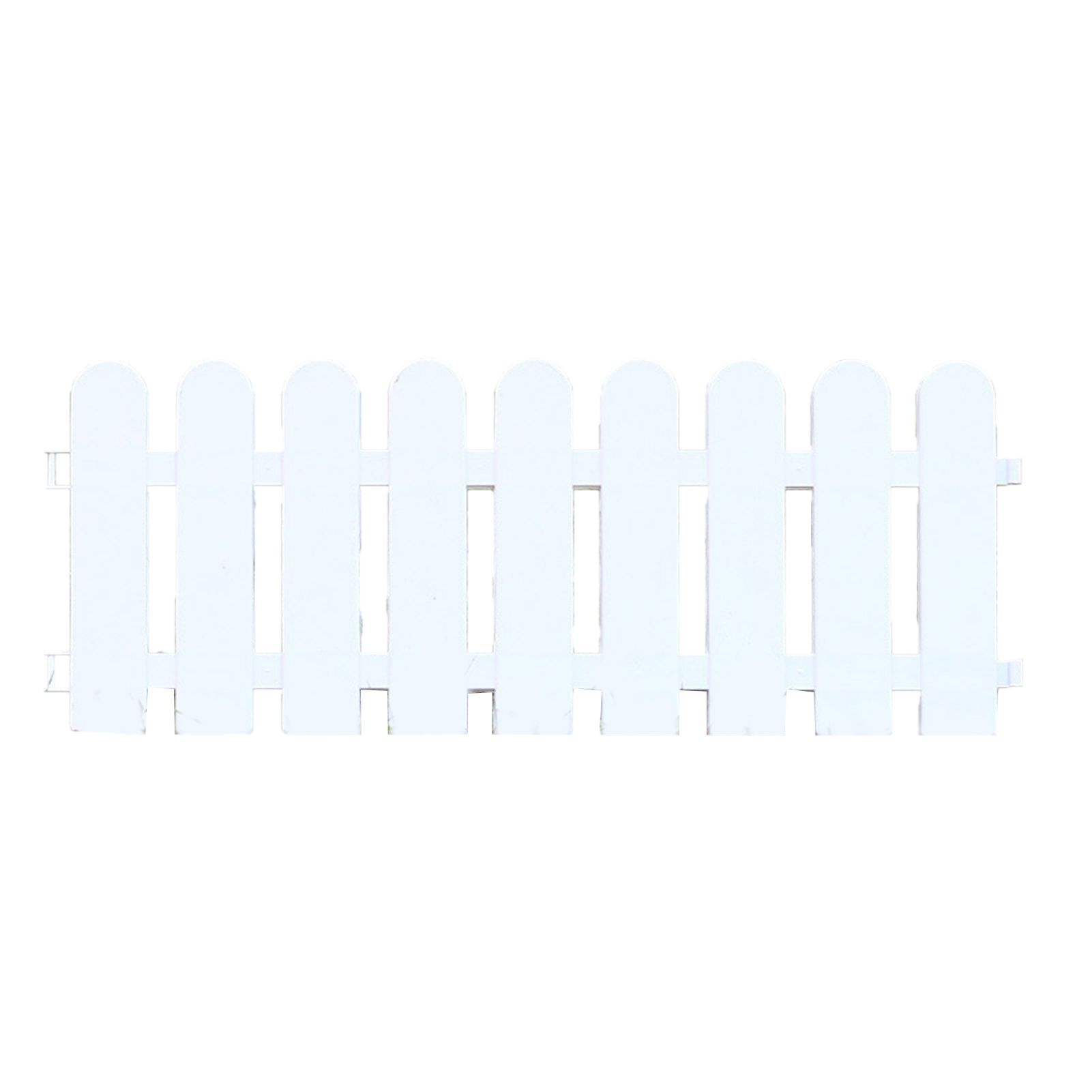 White Edgings Garden Picket Fence Ornamental Grass Lawn Flowerbeds Plant Borders for Indoor and Outdoor Villas 50×20cm / 19.7x7.9in