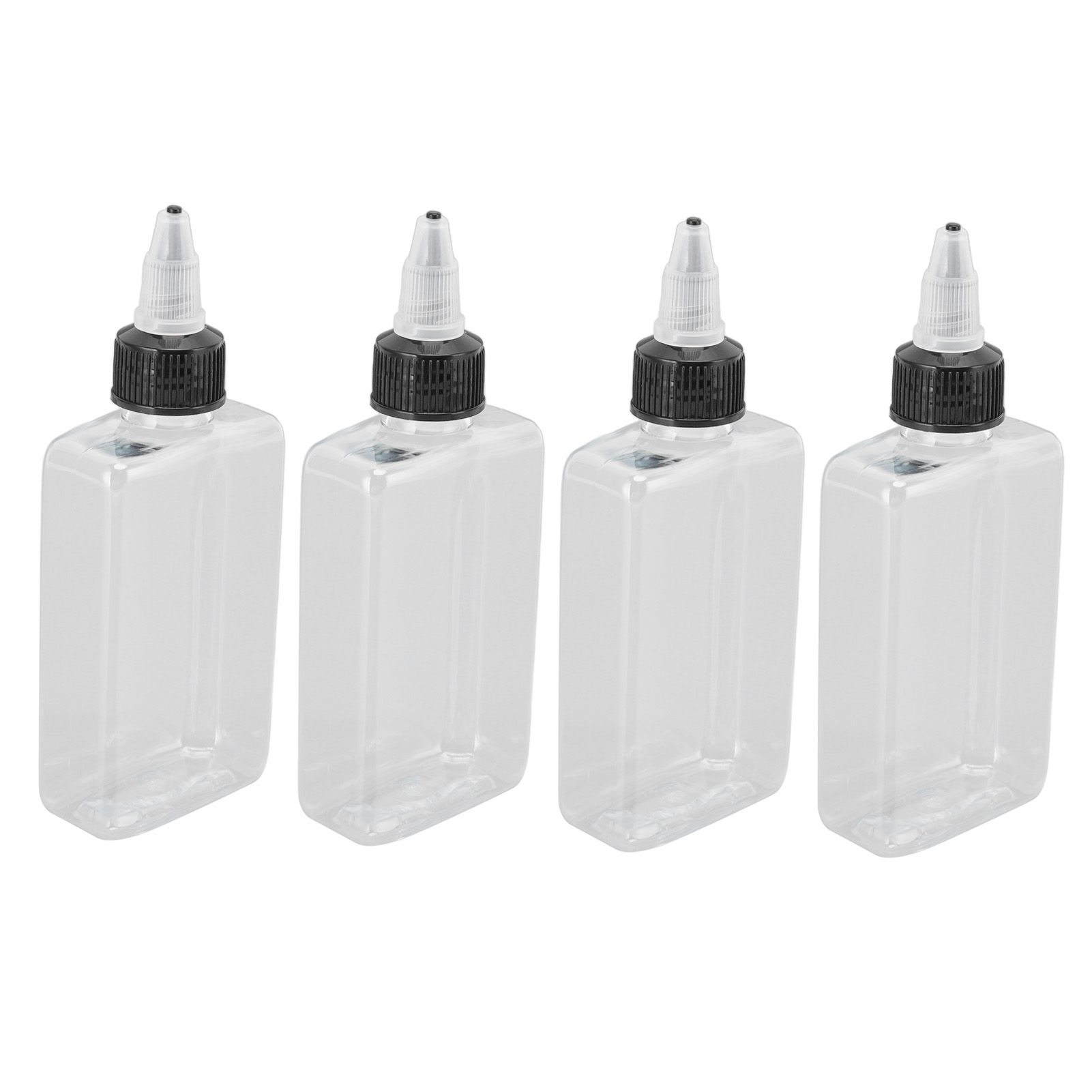 4 Pcs Seasoning Bottle 100ML Portable Sealed Reusable Dispensing Oil Bottle Seasoning Bottle for Outdoor BBQ Camping