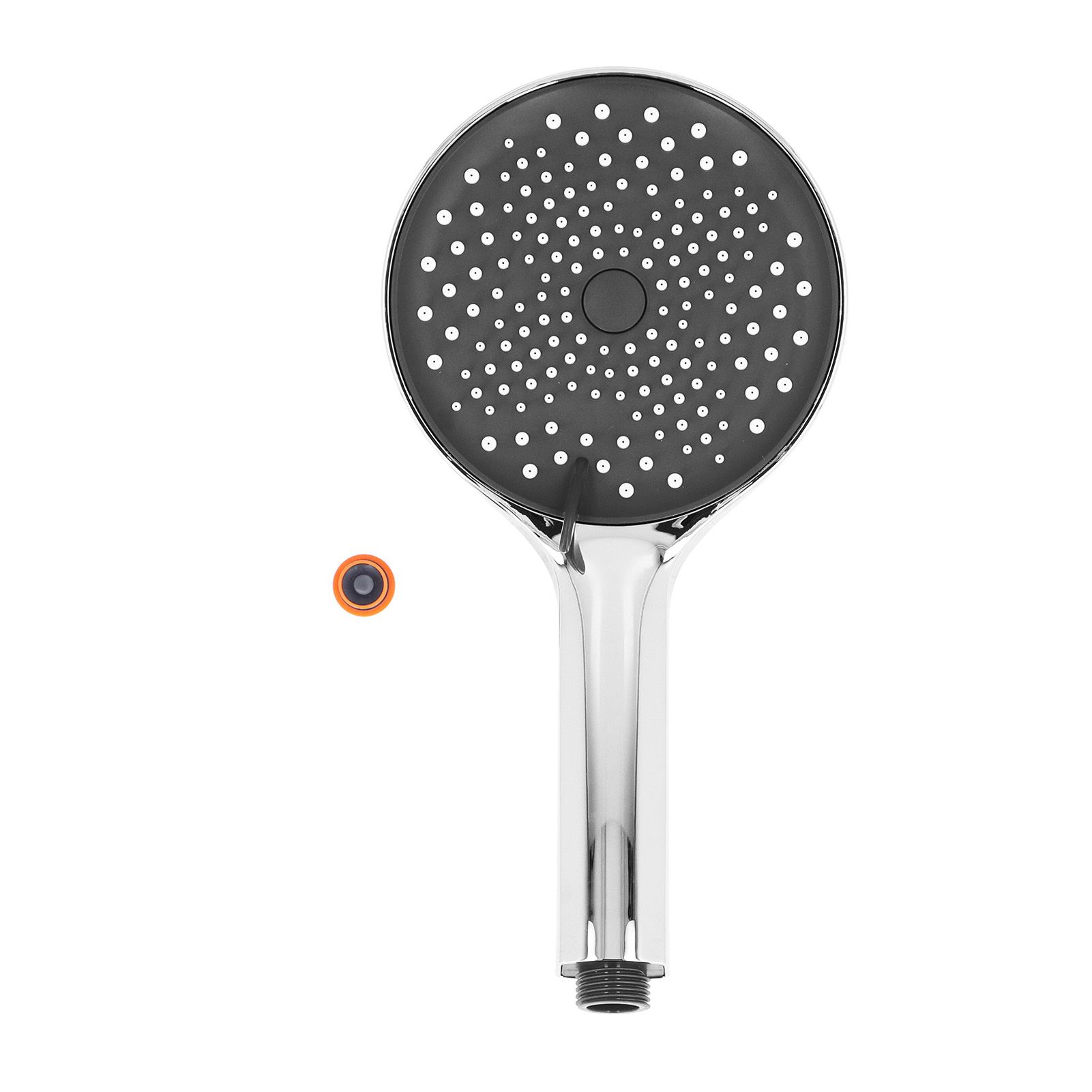 Handheld Shower Head High Pressure G1/2 Thread ABS Electroplated Showerhead for BathroomSilver