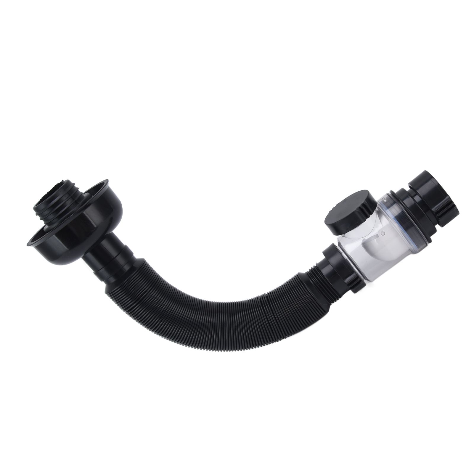 Basin Drain Pipe Wash Basin Sink Drain Hose Flexible PVC Water Pipe for Kitchen Bathroom BlackMulti Function