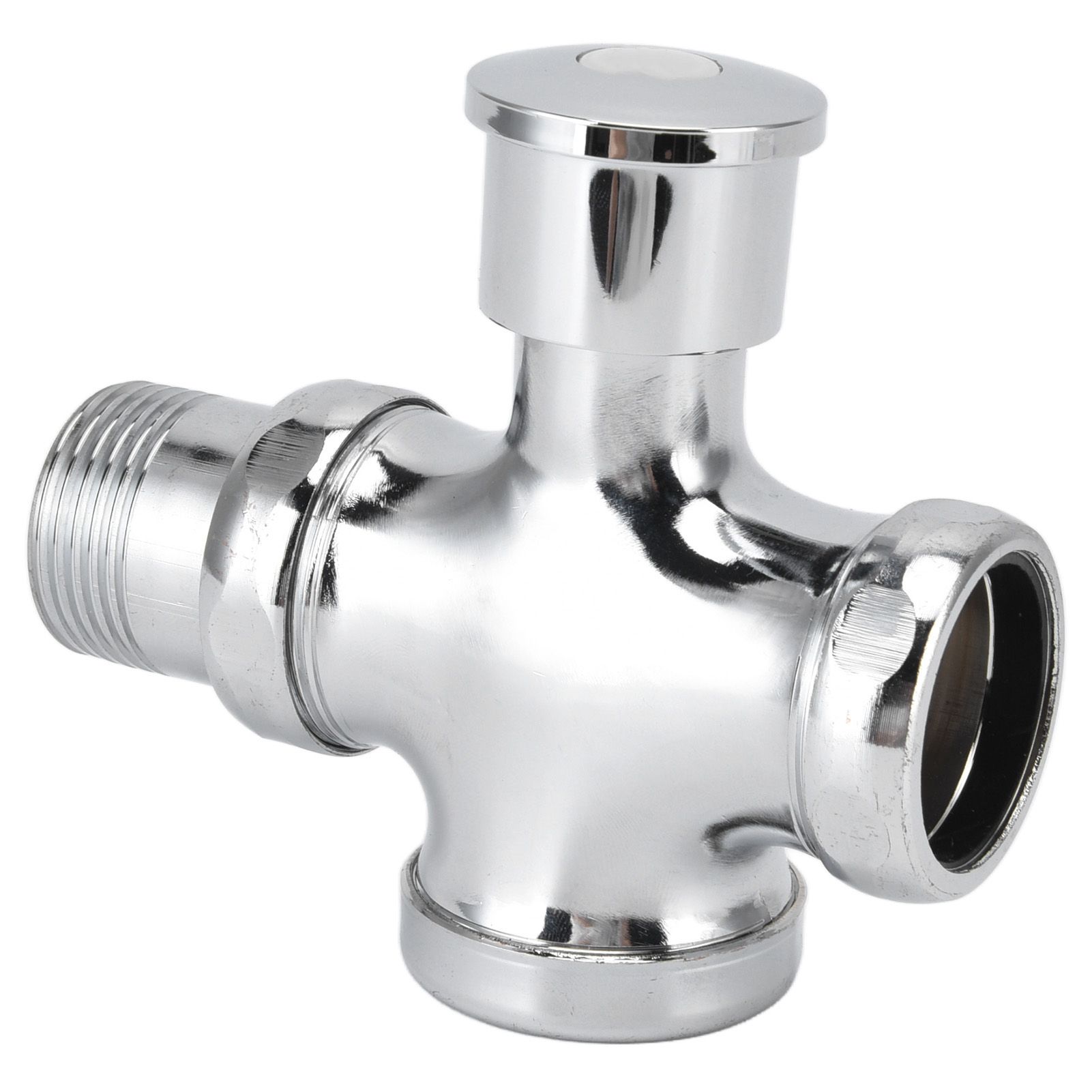 Urinal Flush Valve with Push Button Toilet Delay Flushing Valve Toilet Tank Parts Replacement DN20 DN25