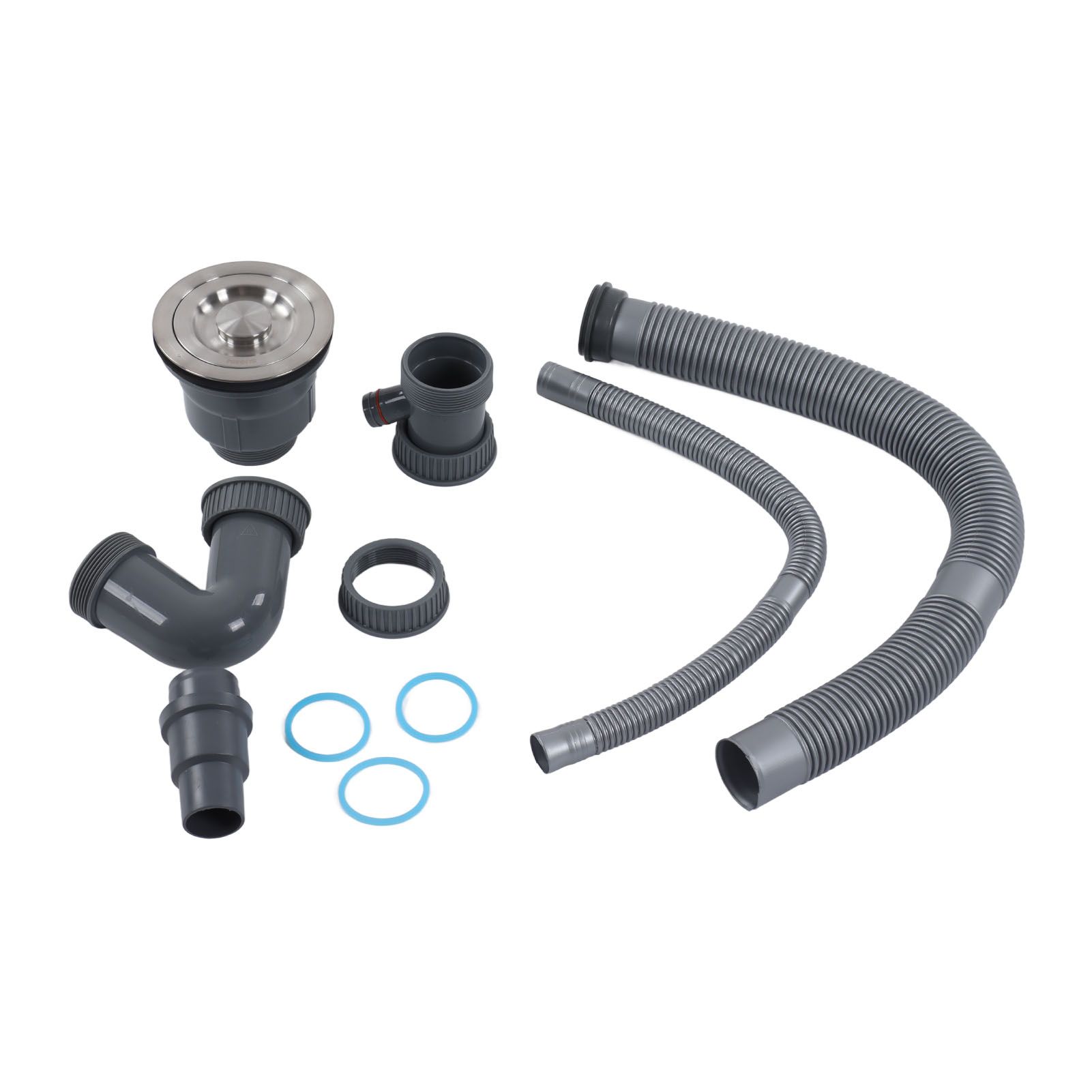 Kitchen Sink Strainer Drain Hose Single Sink Drain Set Kitchen Drain Fittings Appliances