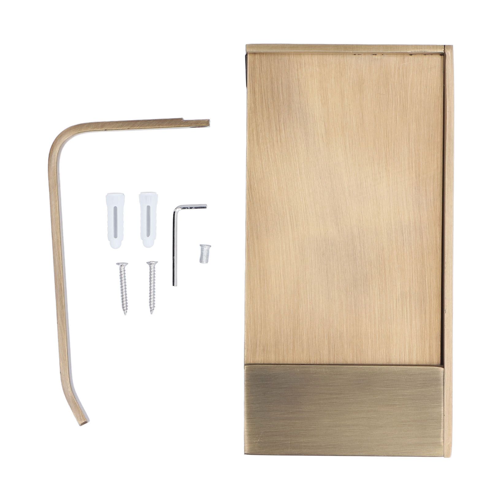 Toilet Paper Holder Phone Shelf Copper Antique Toilet Paper Shelf Gold Toilet Paper Holder with Shelf for Most Paper Rolls Antique Mobile Phone Tissue Holder