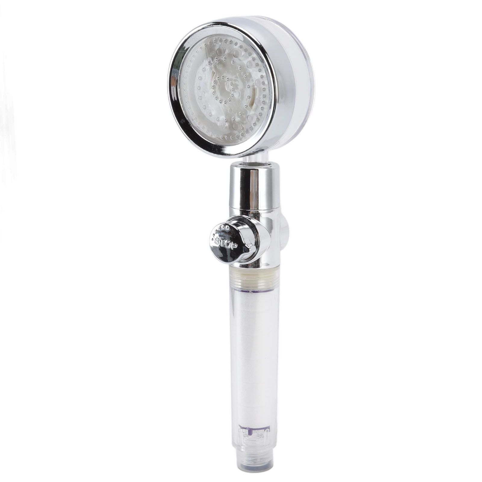 LED Shower Head 3 Color Changing Temperature Controlled Shower Filtered Sprayer with Pause Switch