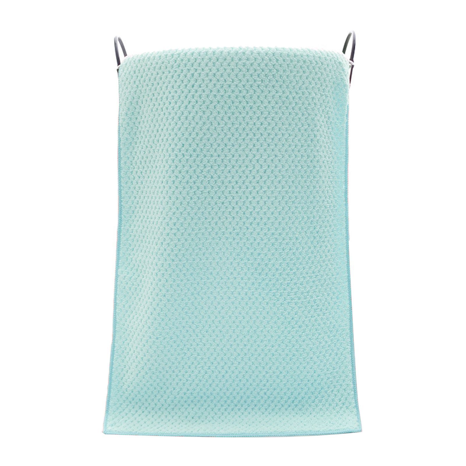 Coral Velvet Bath Towel Water Absorption Bathing Body Towel Pure Color for Bathroom Hotel Green