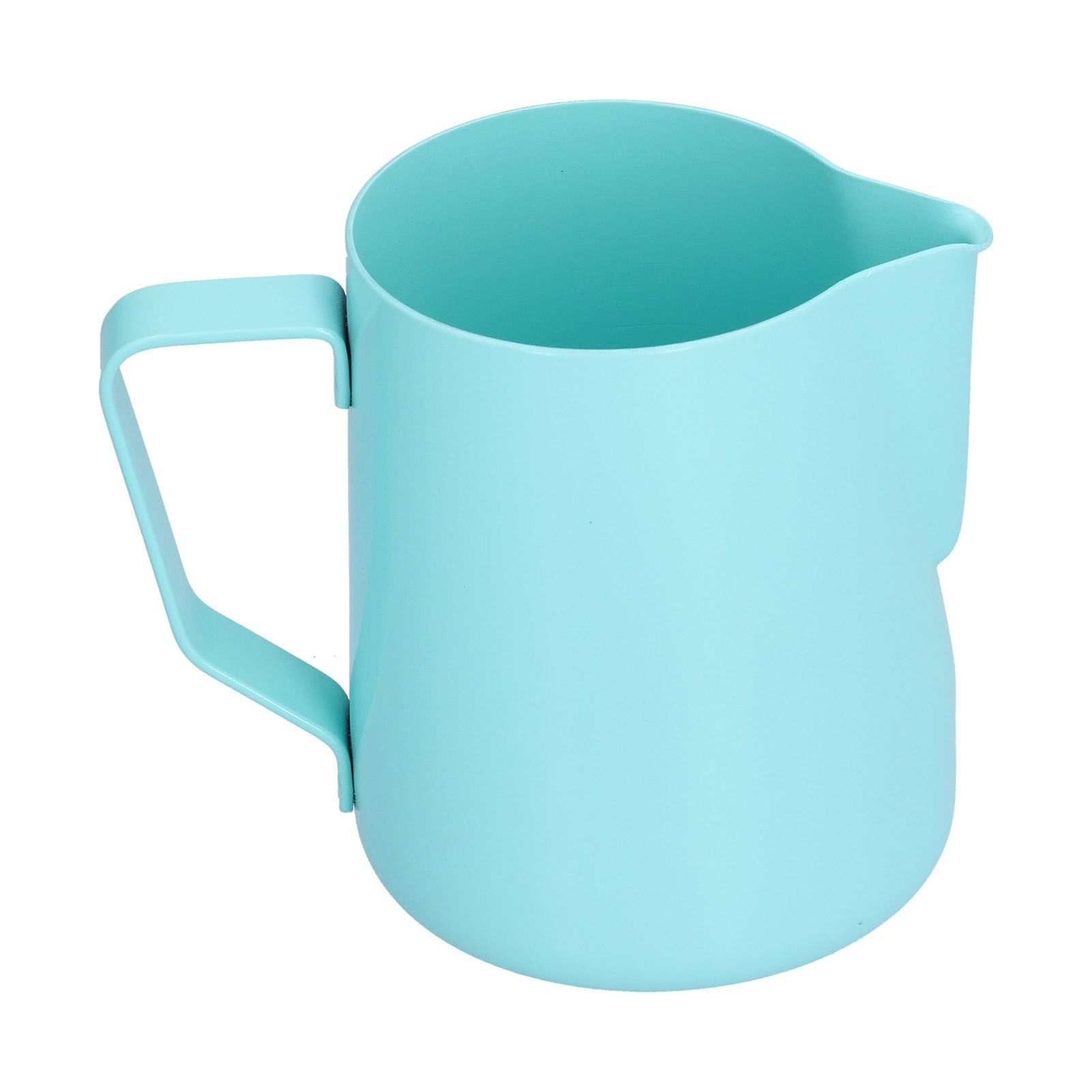 600ml Pointed Mouth Milk Frothing Pitcher Stainless Steel Thickened Milk Frother Cup for HomeBlue