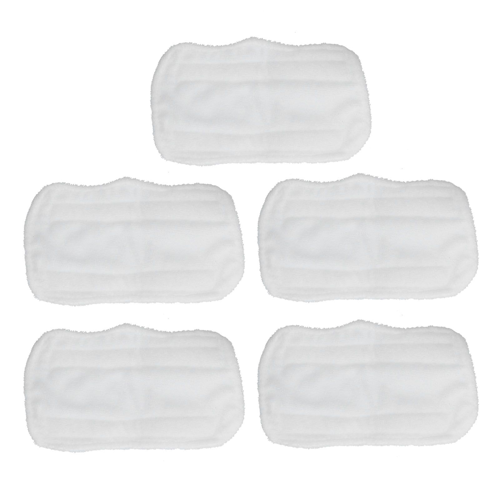 5PCS Cleaning Mop Cloth White Microfiber Mop Pad Mop Head Accessories for Shark XT3010 S3111 S1001 S3101 SP100K
