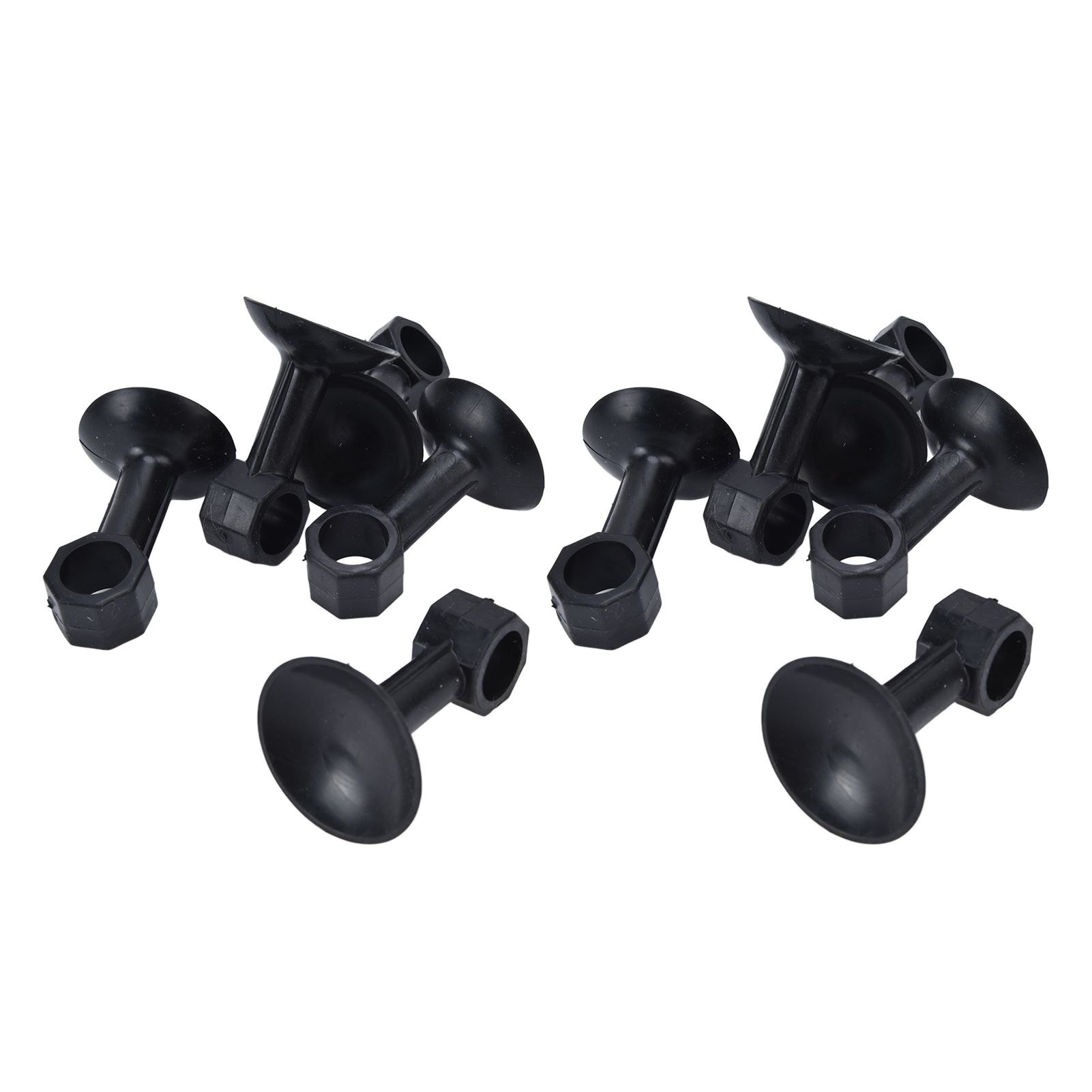 10Pcs Round Rubber Washer Door Stopper Washing Machine Door Holder Prop Holder for Front Load TypeBlack