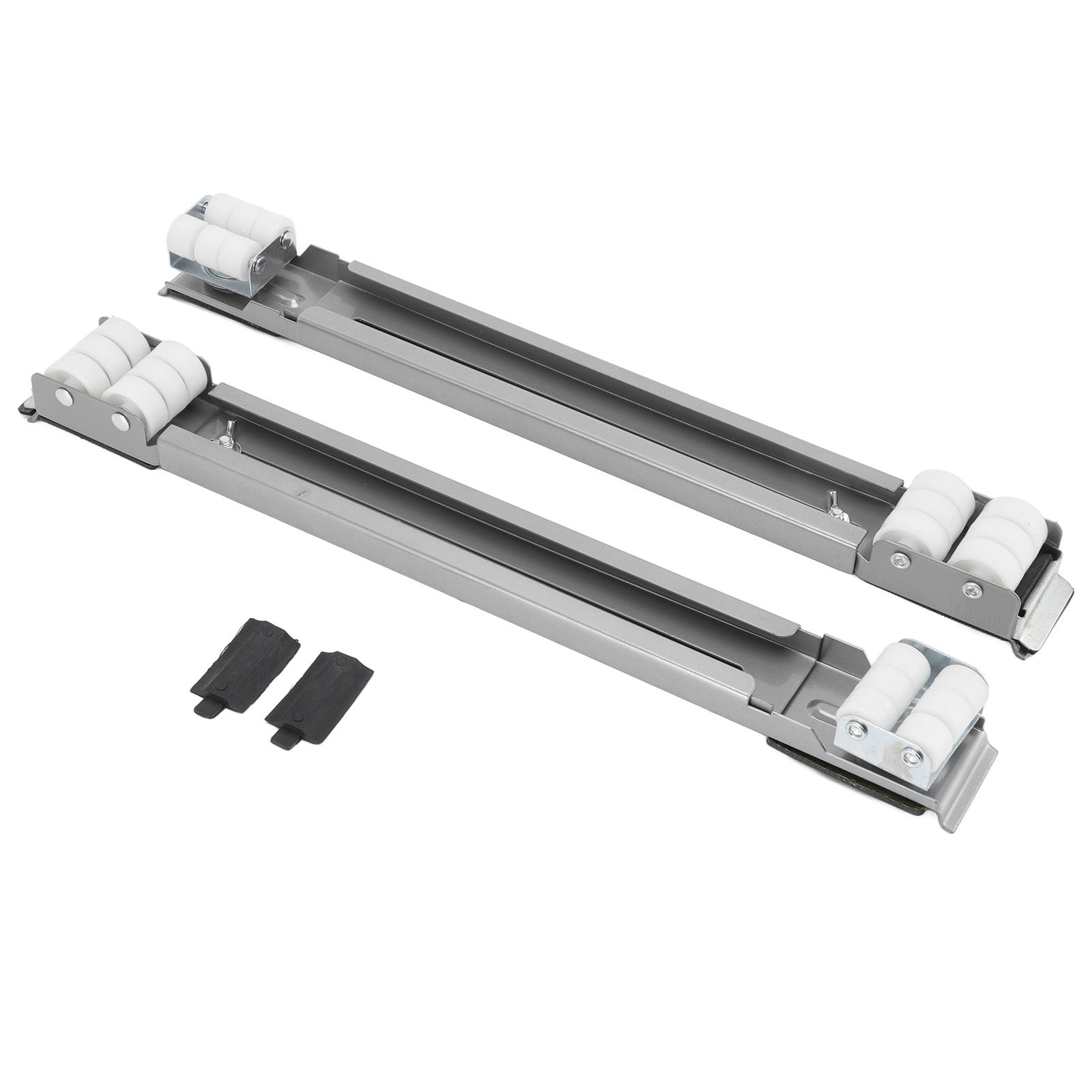 Heavy Duty Extensible Appliance Roller Load Bearing 300KG Universal Wheels Base Appliance Slider for Washer Furniture Silver