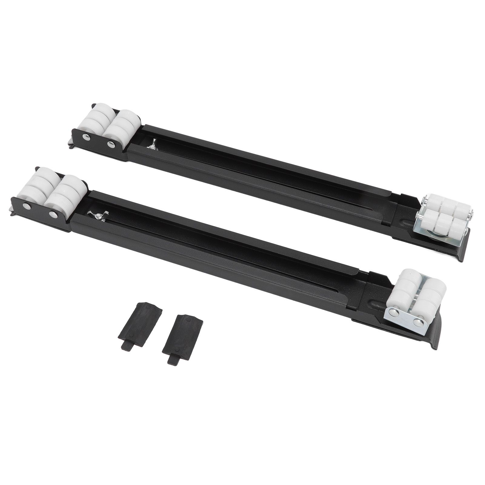 Heavy Duty Extensible Appliance Roller Load Bearing 300KG Universal Wheels Base Appliance Slider for Washer Furniture Black