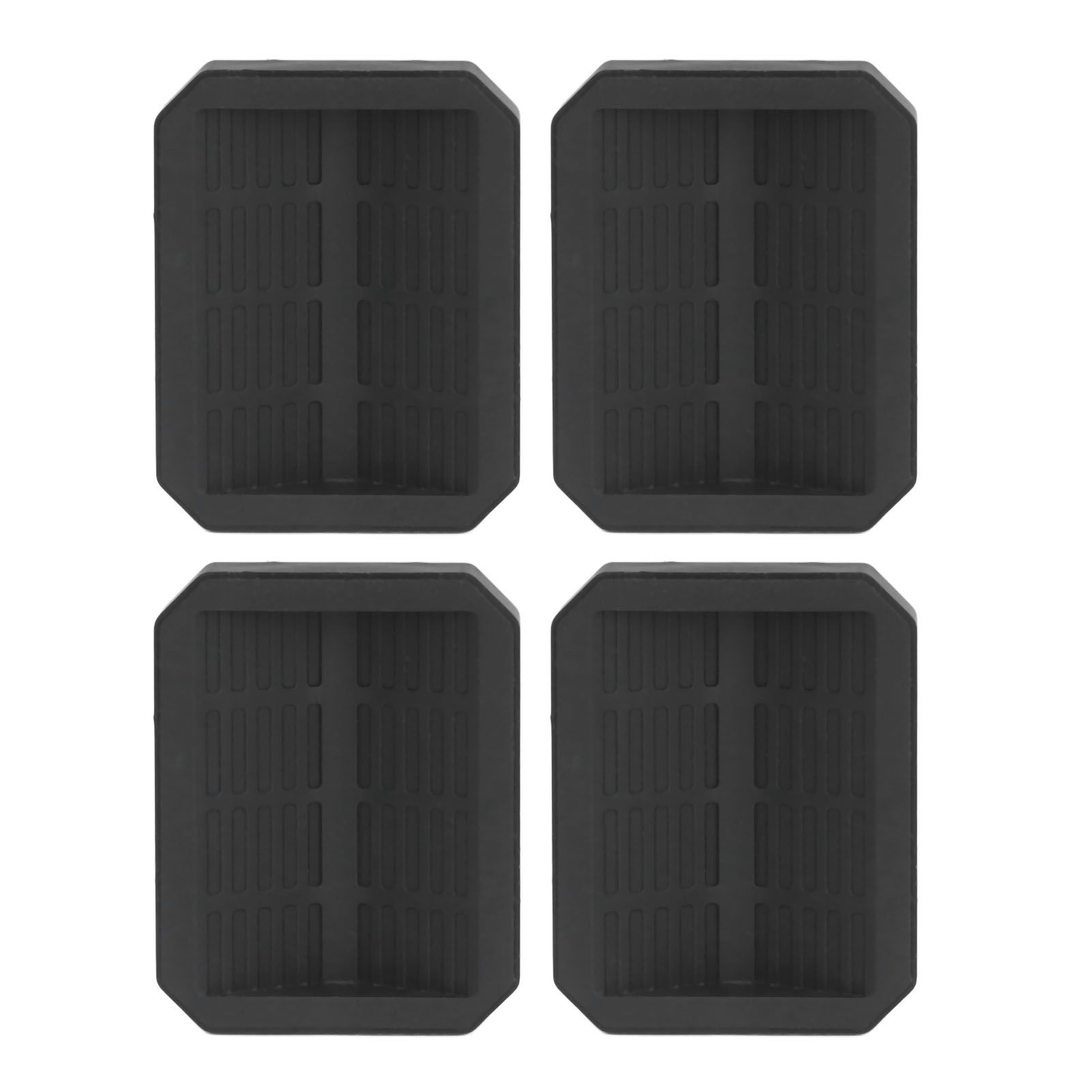 4Pcs Chair Caster Fixing Pad Rubber Refrigerator Wheel Protective Cup Noise Reduction for Home Office