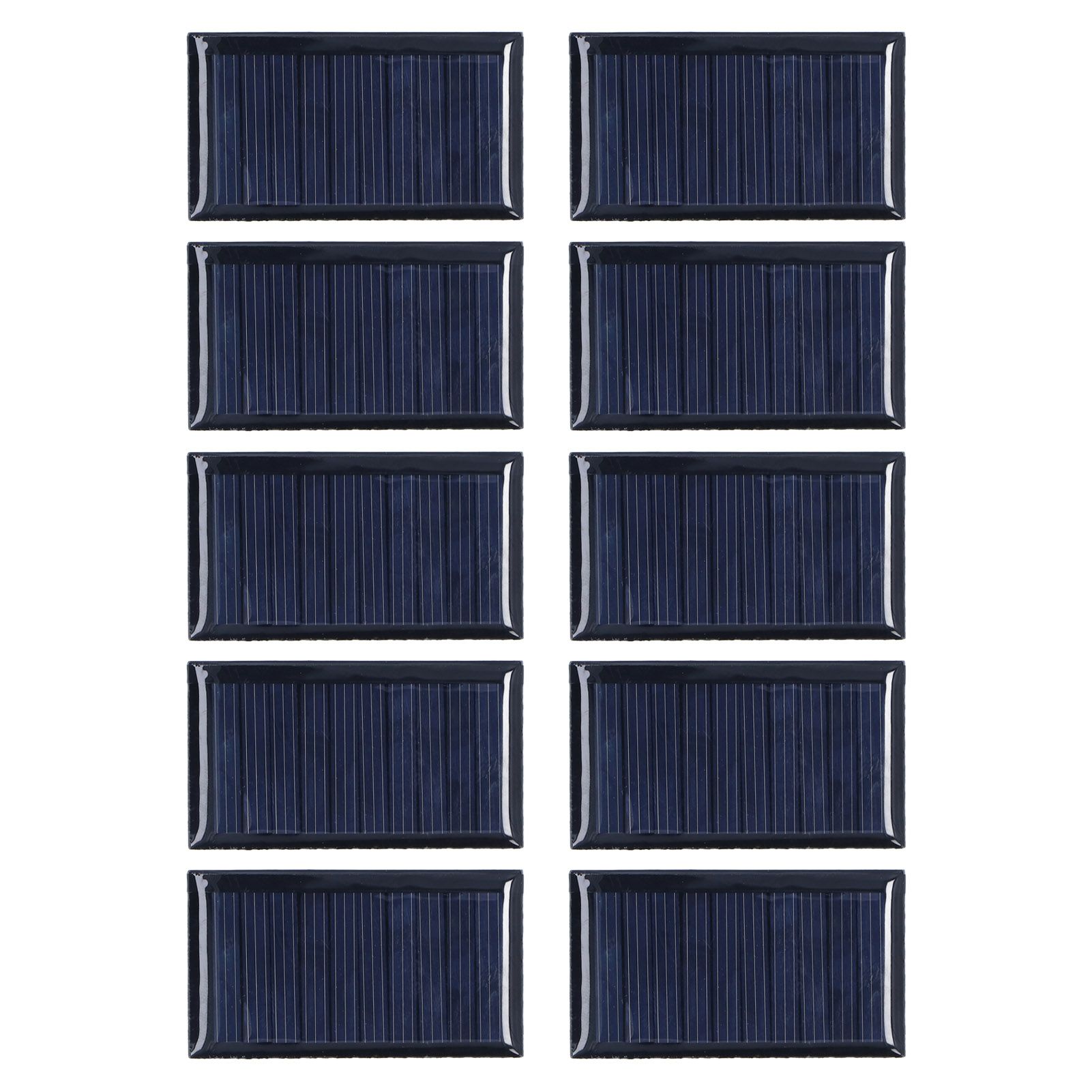 10pcs Small Solar Cell Weather Resistant DIY Solar Panel Module for Science Projects Toy Light 0.15W 5V