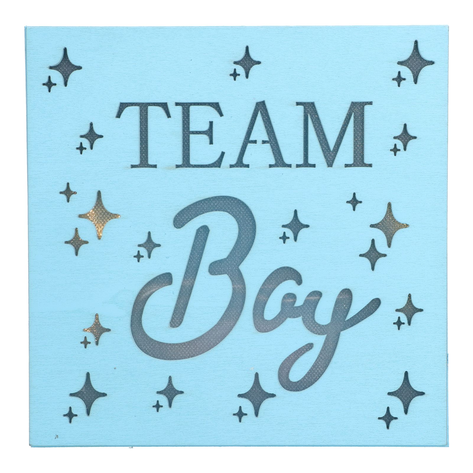 Baby Hundred Days Party Decorations Bright Color Wooden LED Light Ornament for Baby Shower Party