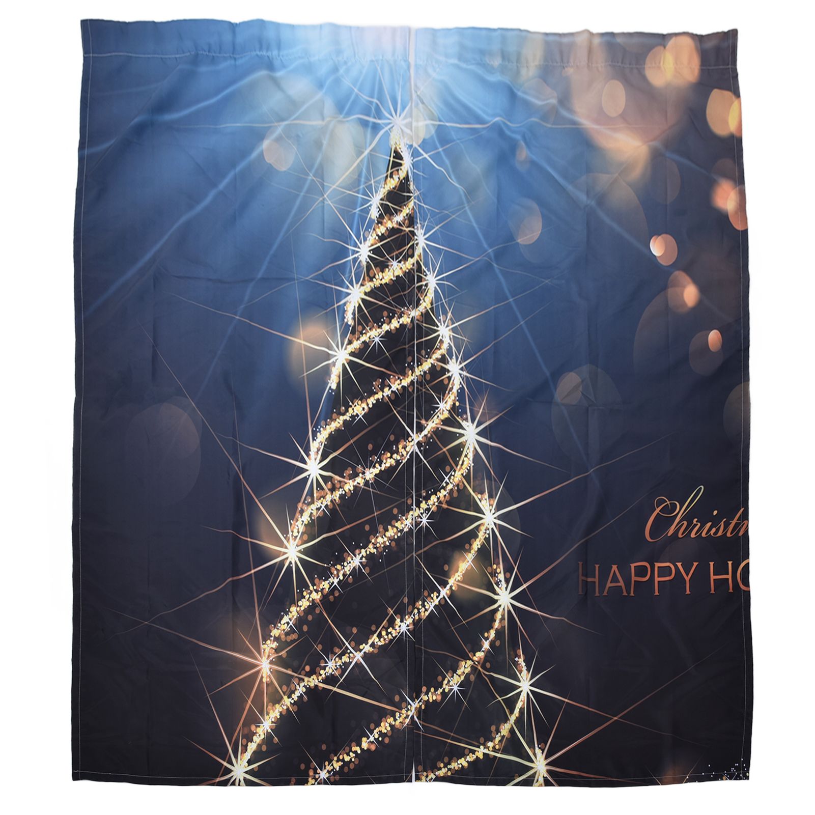 Christmas Curtain 3D Digital Printing Merry Christmas Outdoor Curtain for Outdoor Porch Balcony Christmas Decoration150x166cm Christmas 15