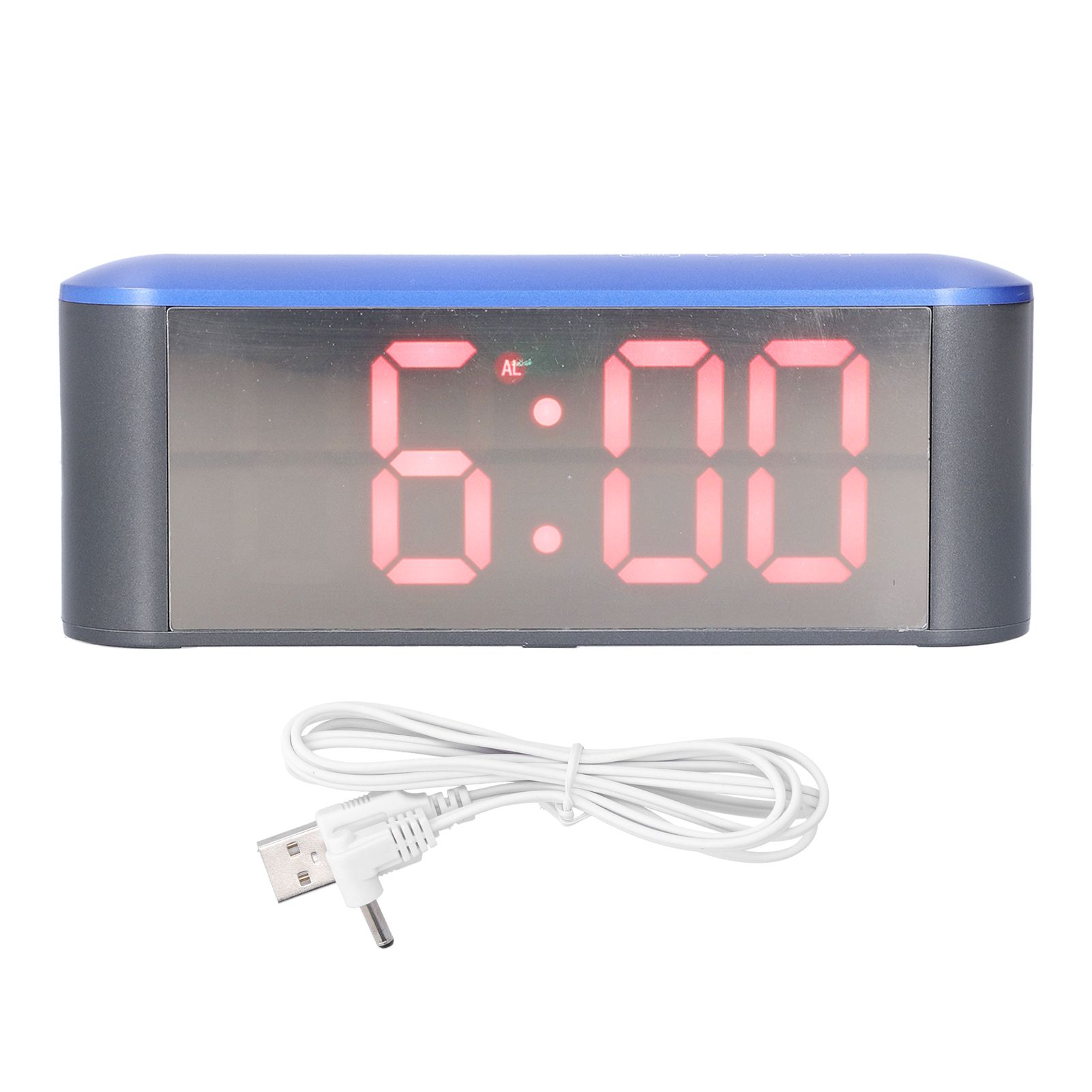 Digital Alarm Clock Stylish Exquisite LED Large Display Electronic Household Desktop ClockRed