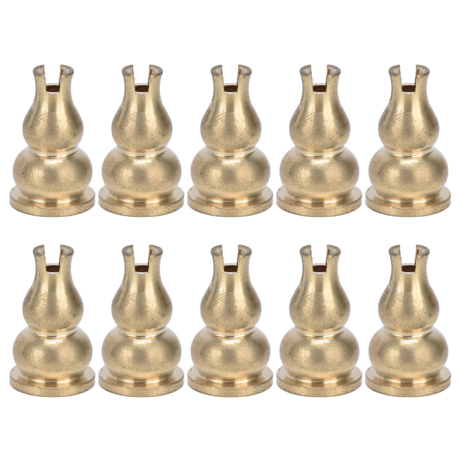 10pcs Incense Burner Gourd Shaped Brass Incense Holder for Home Office Teahouse Living Room Yoga
