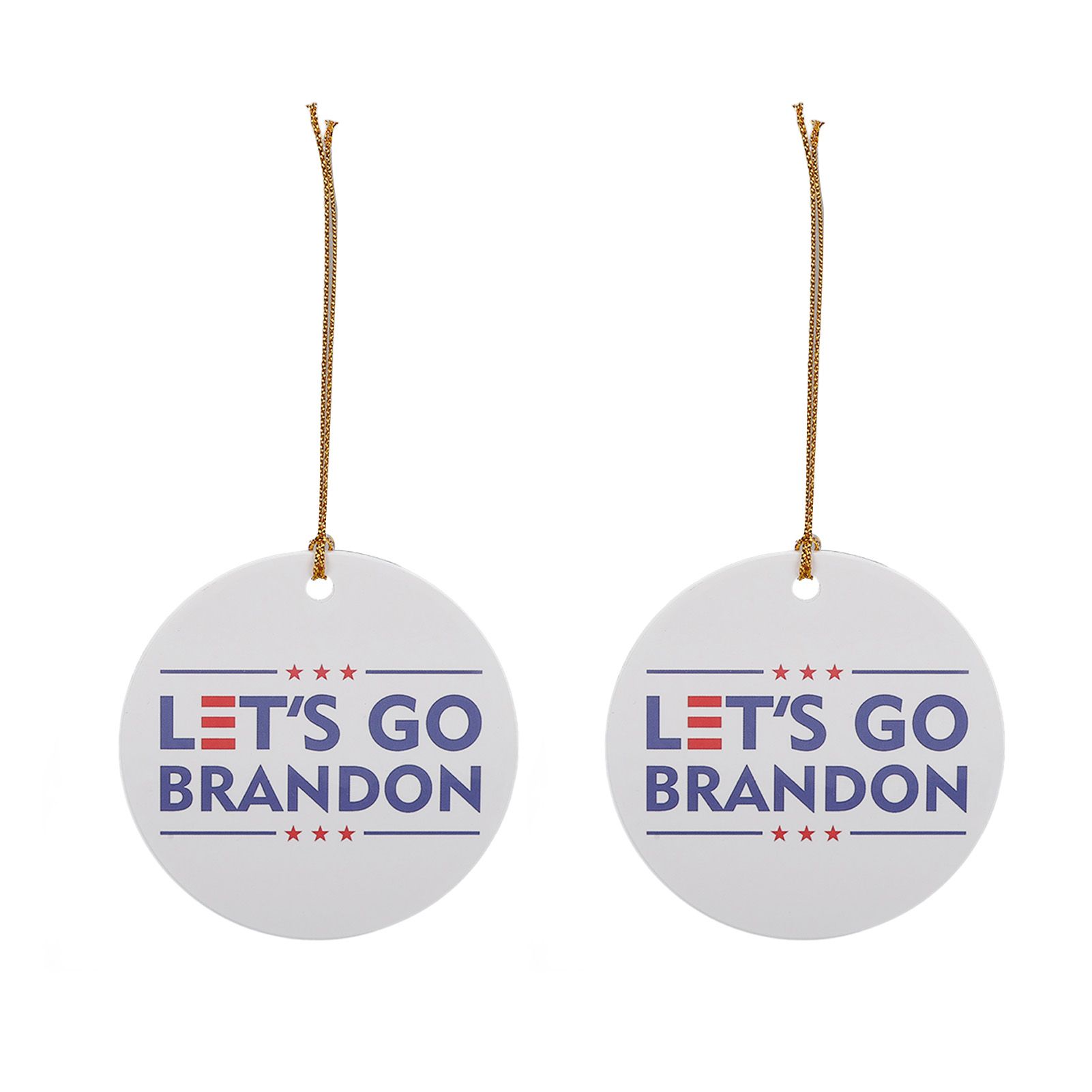 2Set Innovative Ornament Ceramic Christmas Tree Hanging Pendant for Party Wedding Decoration