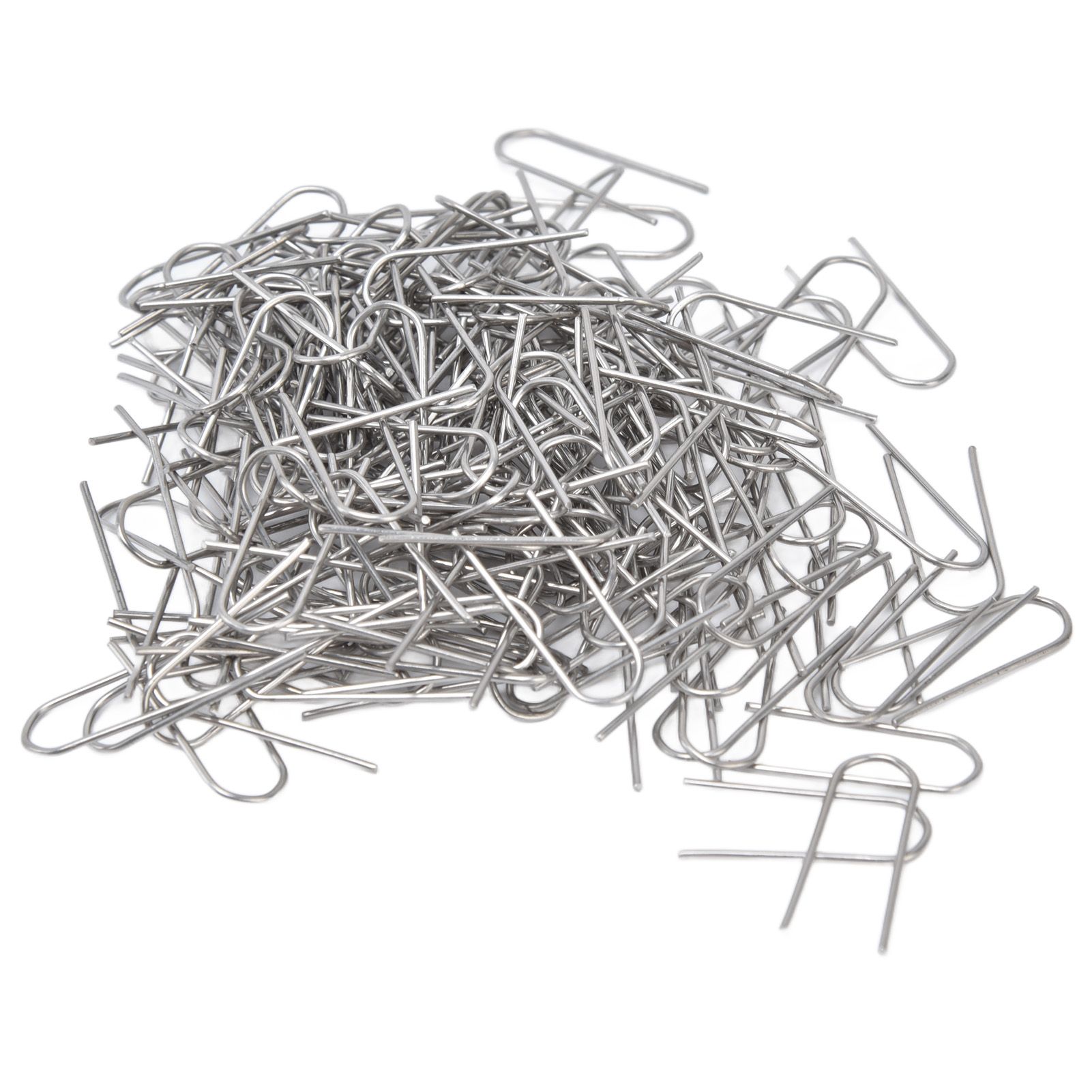 200 Pcs Wire Jump Rings Nickel Chromium Alloy U Shaped Ring Hook for Pendants Ceramic Jewelry Glass Melting