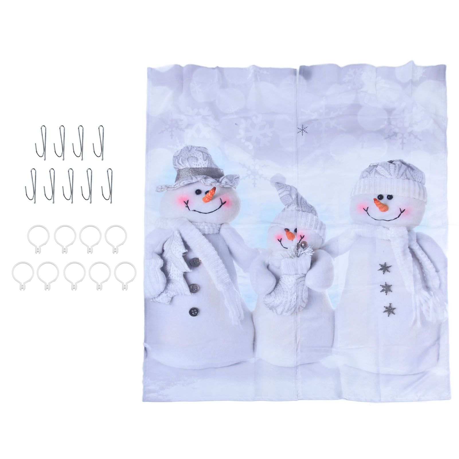 Christmas Curtain Personalized 3D Digital Printing Window Drapes Shower Curtain Blackout Waterproof Curtains150x166cm