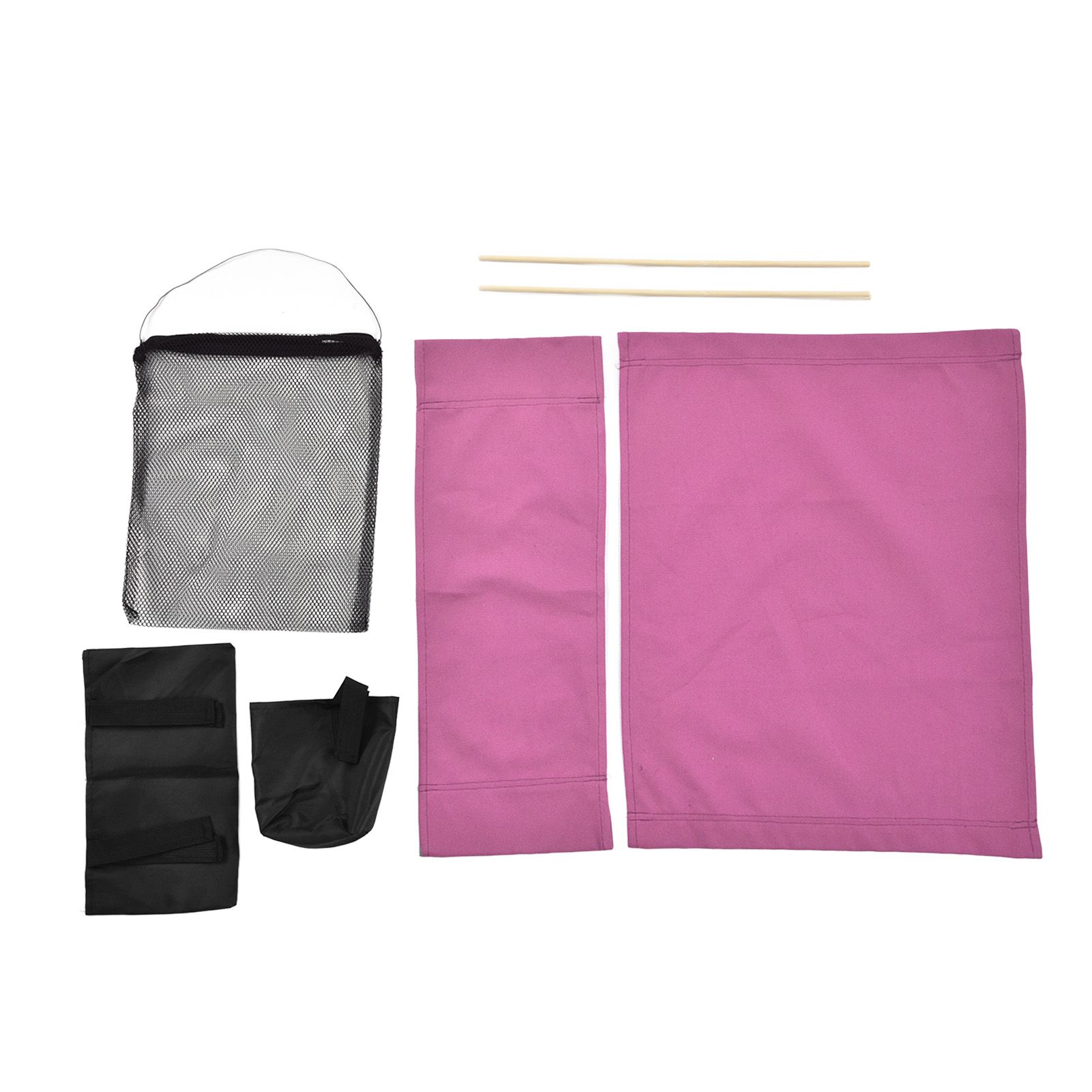 Director Chair Cover Replacement with Storage Bag Canvas Seat Chair Protective Cover for HouseholdRose Red