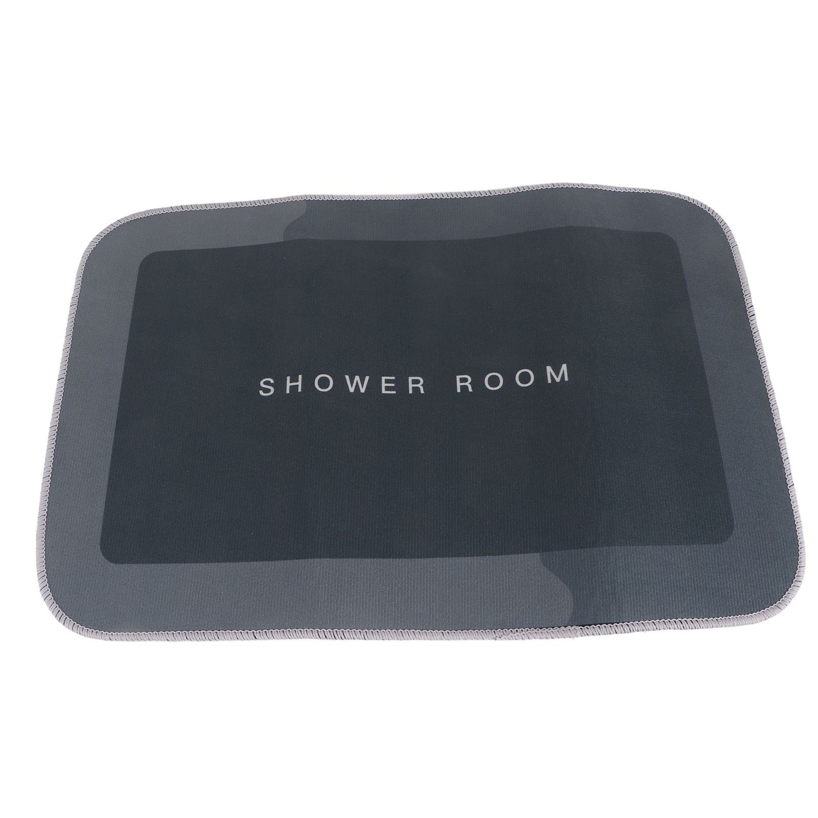 Bathroom Mat Modern Absorbent Quick Dry Bathroom Rug Entrance Door Antislip Mat dark Grey Square