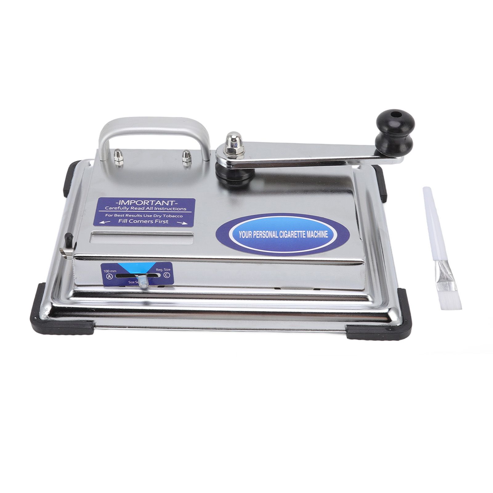 Hand Operated Cigarette Rolling Machine Manual Tobacco Injector Machine Household Small Metal Cigarette Maker
