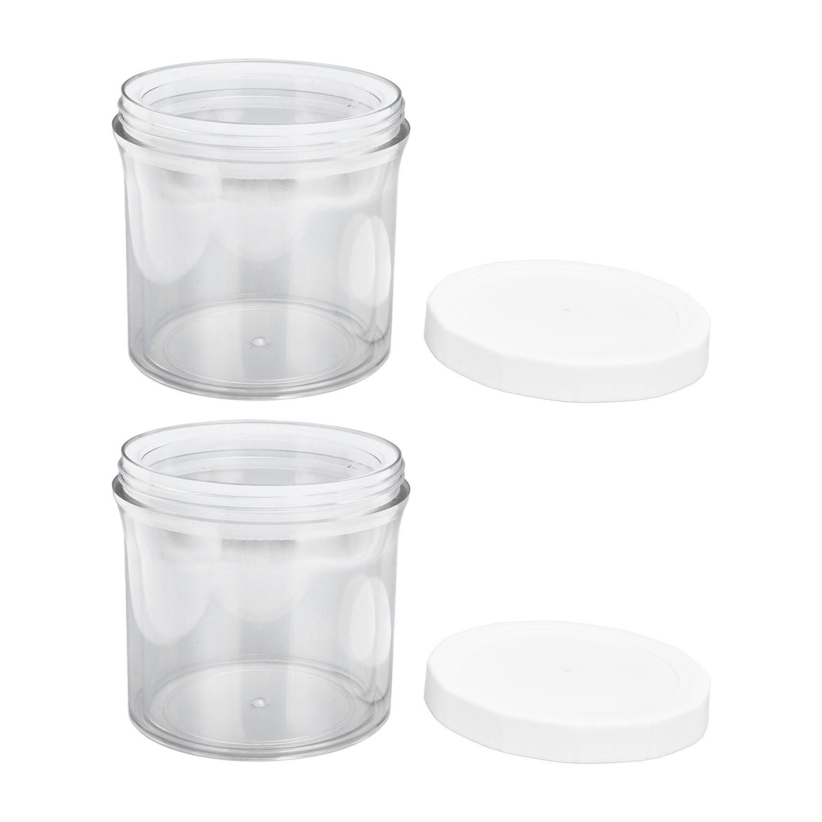 2Pcs Vacuum Container Push Type Retractable Adjustable Food Storage Box with Cover for Kitchen Home