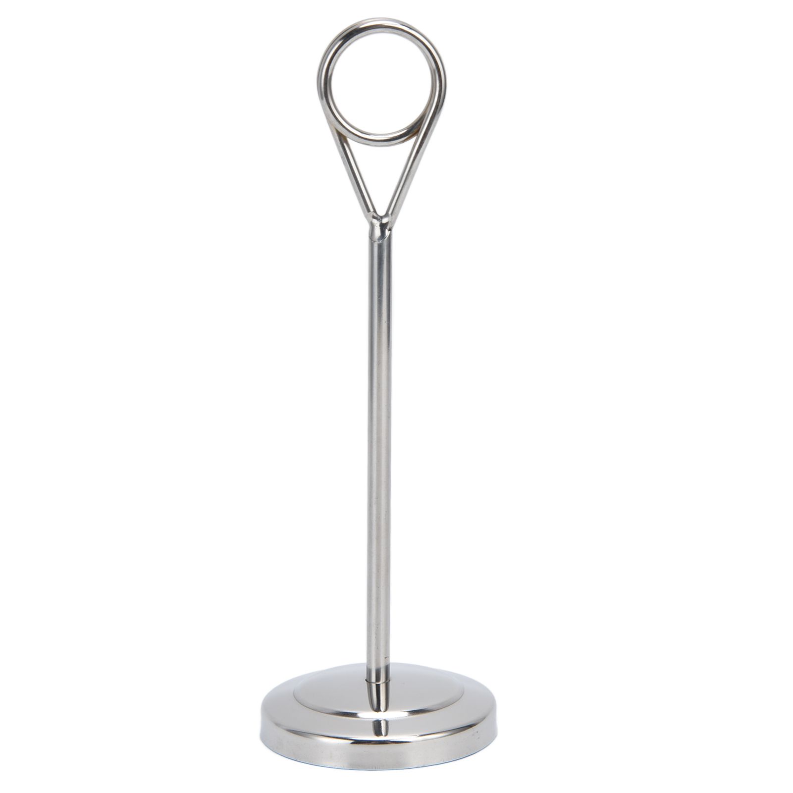Table Number Holder Stainless Steel Round Shaped Stable Picture Holder Stand for Hotel Restaurant Home
