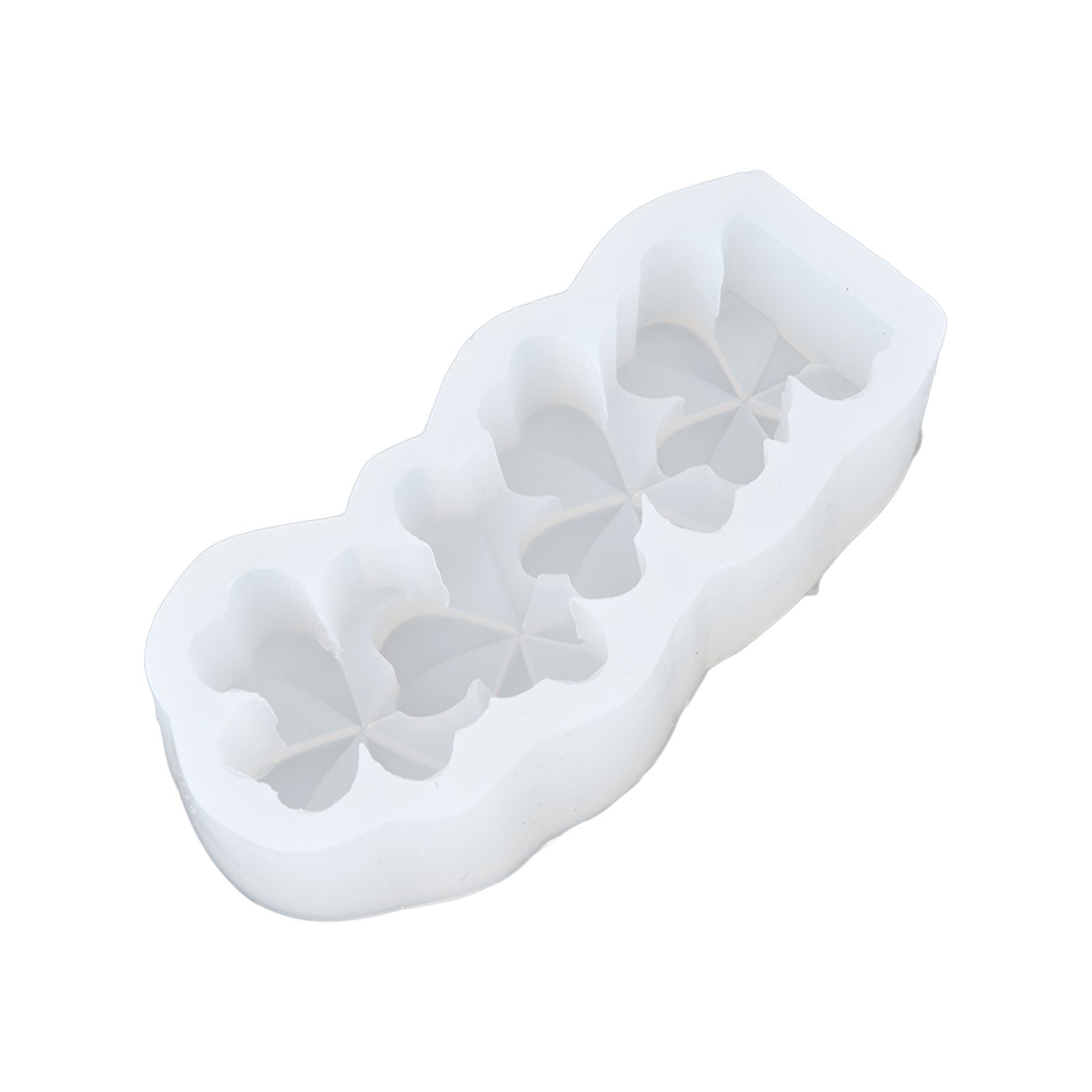 Candle Molds Silicone Easy Demoulding Food Grade Silicone DIY Chocolate Cake Mould for DIY Crafts Home DecorationFour Leaf Clover
