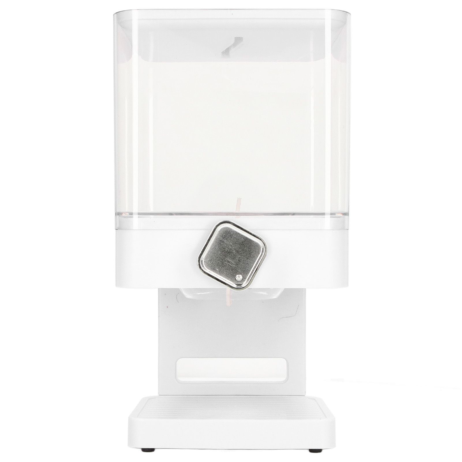 Cereal Dispenser 17.5oz Capacity Single Grid Grain Dispenser Transparent Plastic Food Dispenser for All Kinds Dry Food