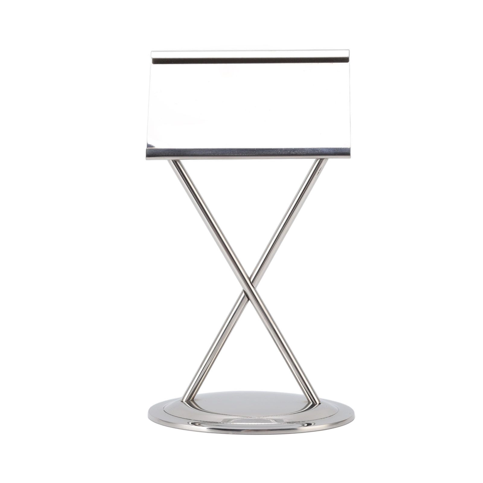 Business Card Holder Stainless Steel Elegant Style Antioxidant Durable Stable Name Card Holder for Office Party Meeting Silver