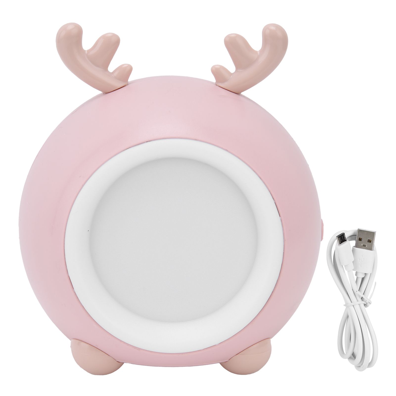 Cute Pet Night Light Portable Adjustable Brightness Eye Protection Three Level Color Temperature Bedroom Night LightPink