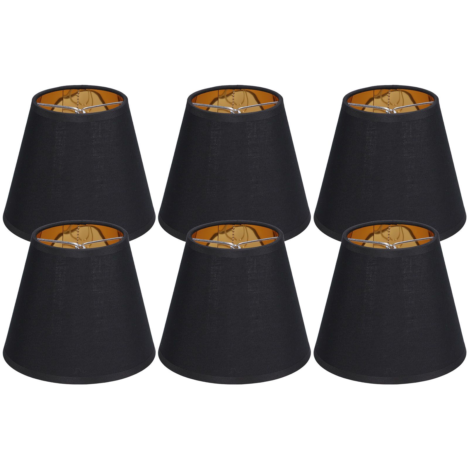 6pcs Lamp Shades Fabric Exquisite Fashion Decorative Chandelier Shades for Candle Light Desk Lamp Crystal Chandelier