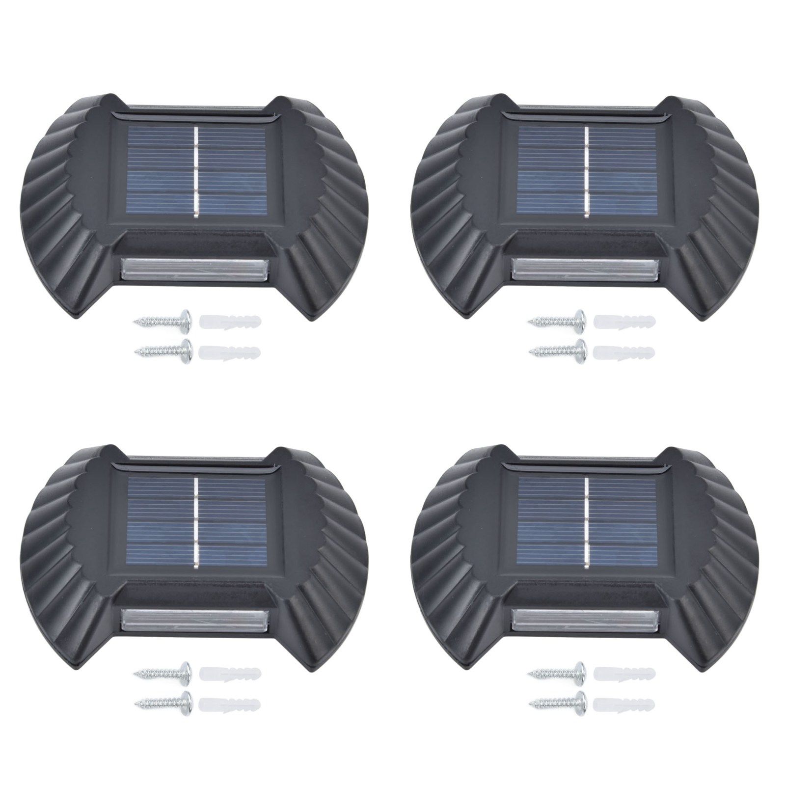 4 Sets Solar Wall Light Waterproof Multifunctional LED Solar Wall Light for Patio Yard Garden Outdoor DrivewayWhite Light