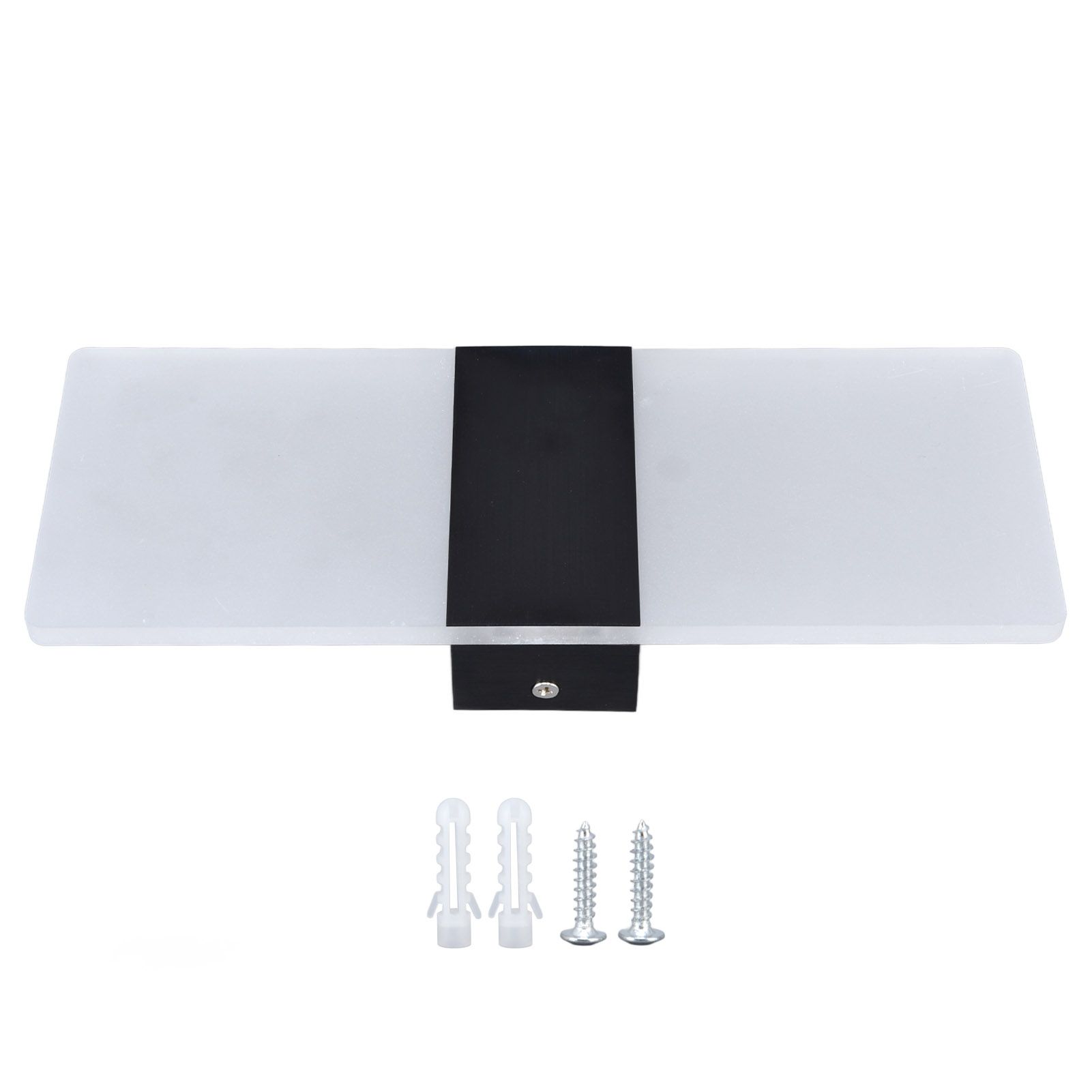 LED Wall Lamp 6W Acrylic Wall Light 360° Luminous High Brightness Preservative Up Down Lights for Bedroom Canteen 90‑265VBlack