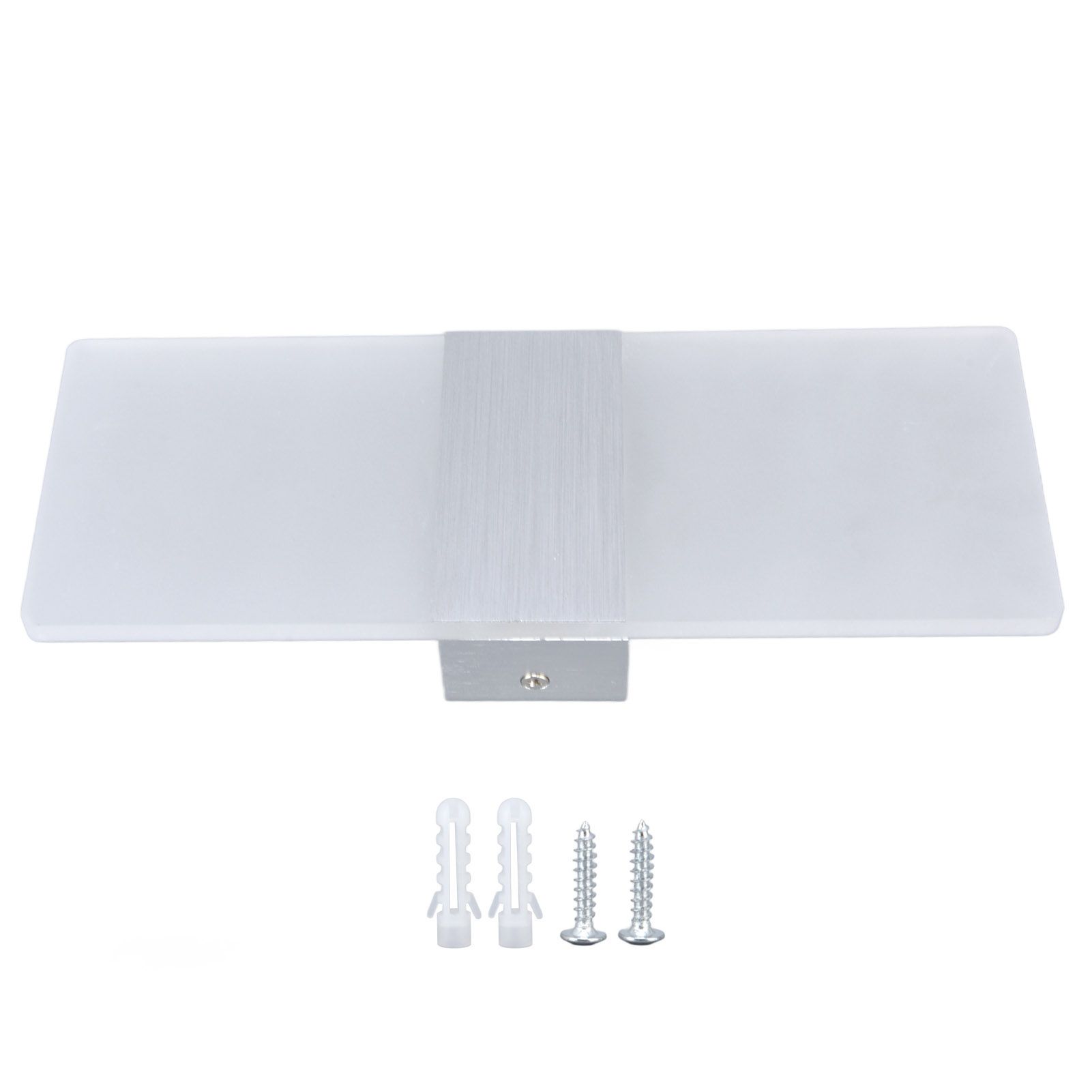 LED Wall Lamp 6W Acrylic Wall Light 360° Luminous High Brightness Preservative Up Down Lights for Bedroom Canteen 90‑265VSilver