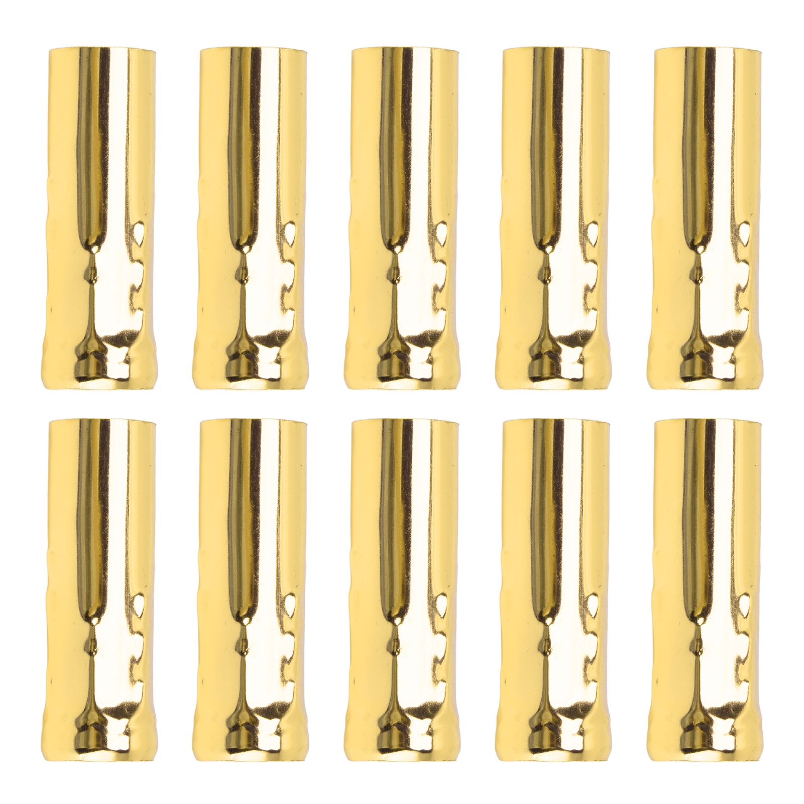 10Pcs E14 Metal Tube for Candle Lamp Holder Lamp Base Lighting Accessories 25x80mm Electrophoresis Gold