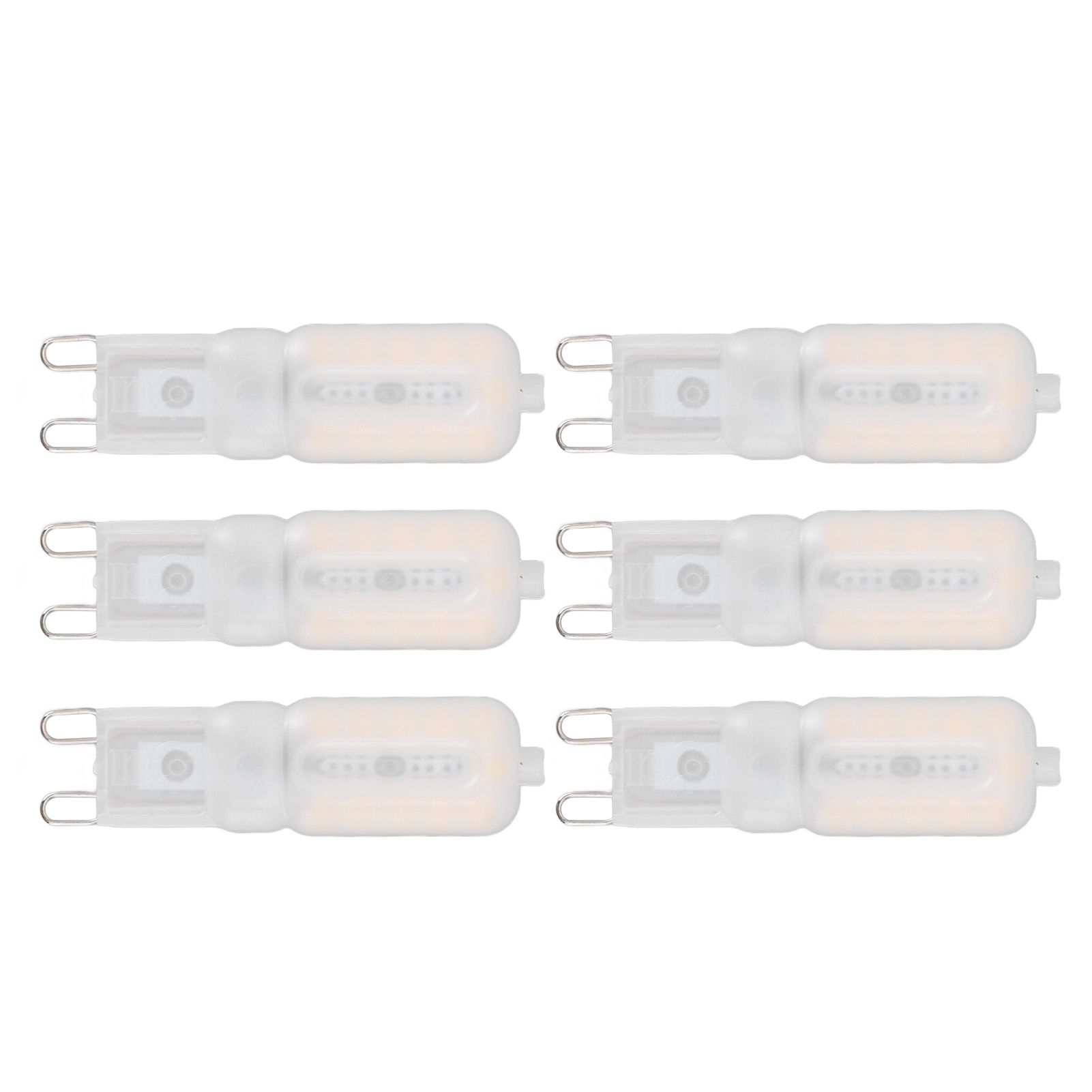 G9 Light Bulb Dimmable Eye Protection Energy Saving 5W 22 LED Small Bulbs for Ceiling Lamp Desk Lamp 6pcs Warm Light 220V