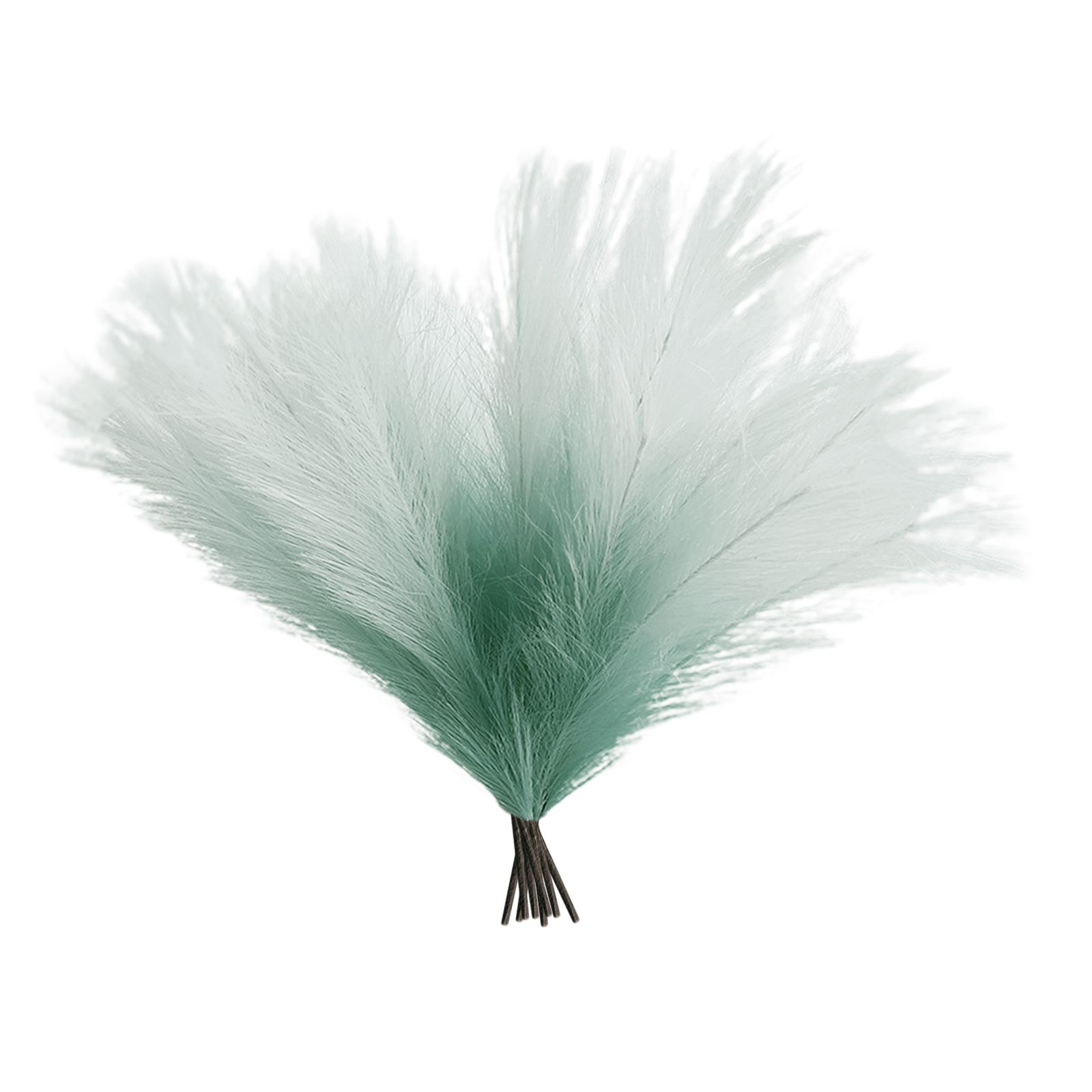 8Pcs Artificial Pampas Grass Versatile Decorative Gradient Green Modern Vase Filler Faux Pampas Grass For Home Office Parties