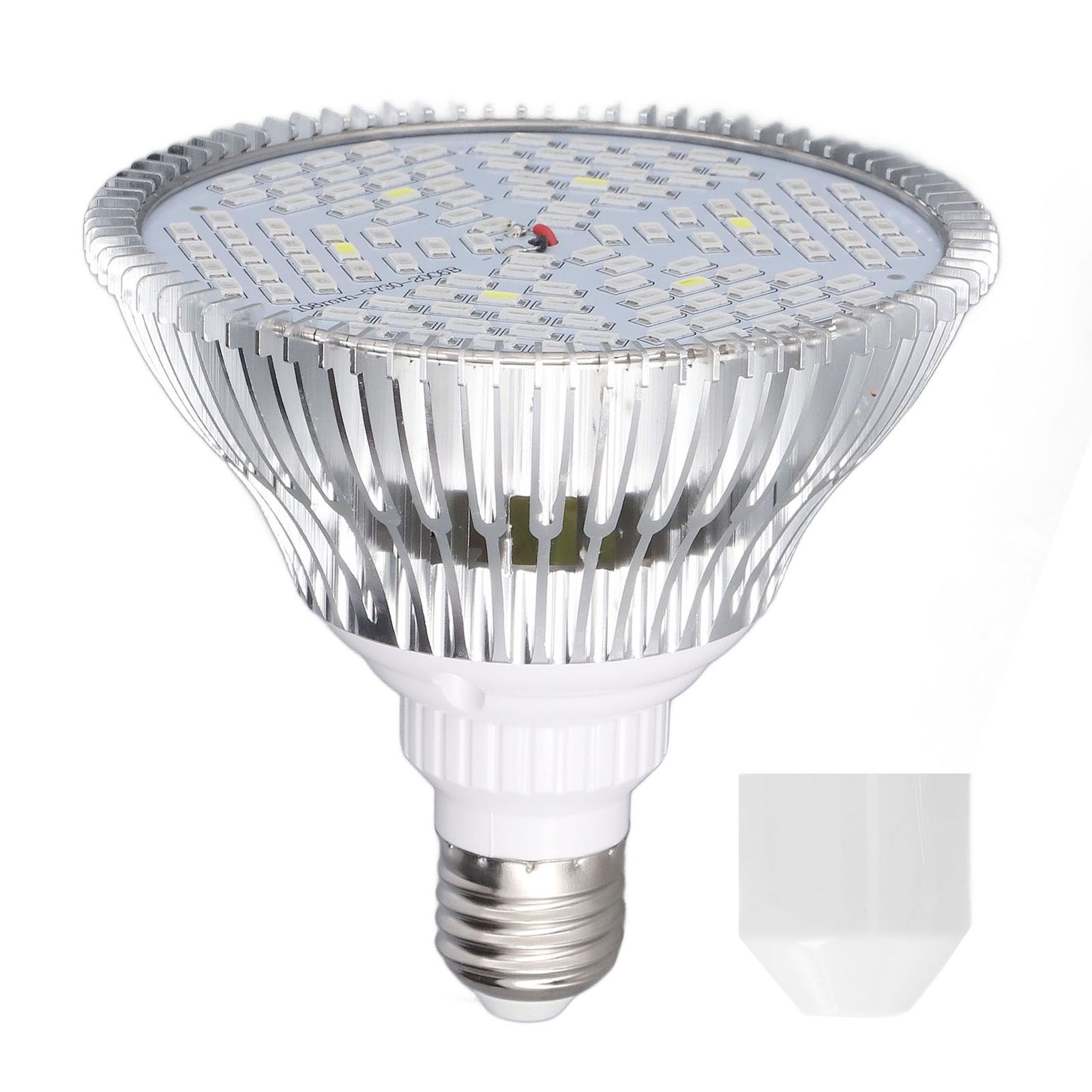 LED Grow Lamp Bulb E27 Low Power Consumption Full Spectrum Low Heat Generation LED Plant Growth Lamp Bulb 85‑265V 80W, 120 Beads