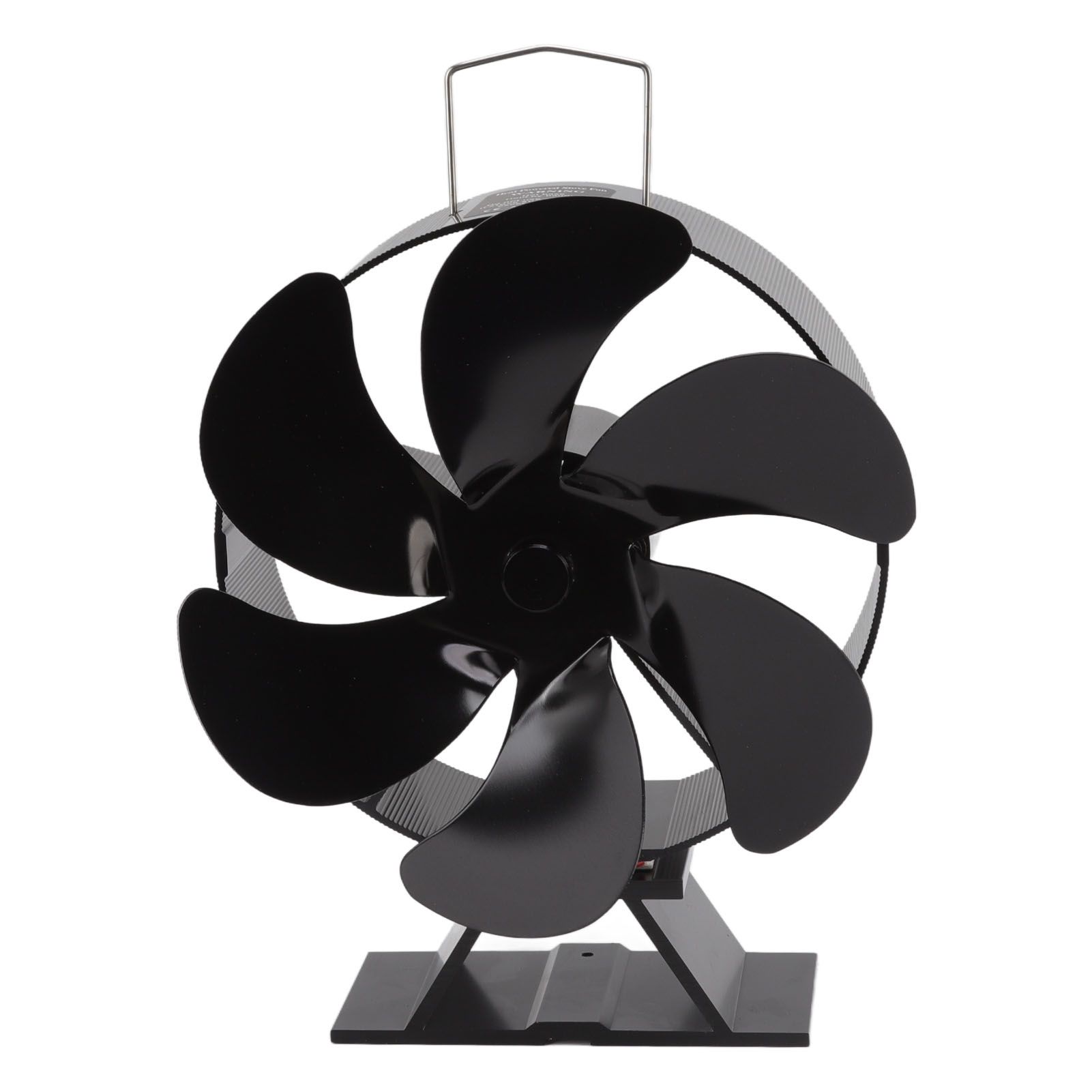6 Blades Fireplace Fan Thermoelectric Module Wood Stove Fan Heat Powered Wood Burning Air Circulation Fan for Home