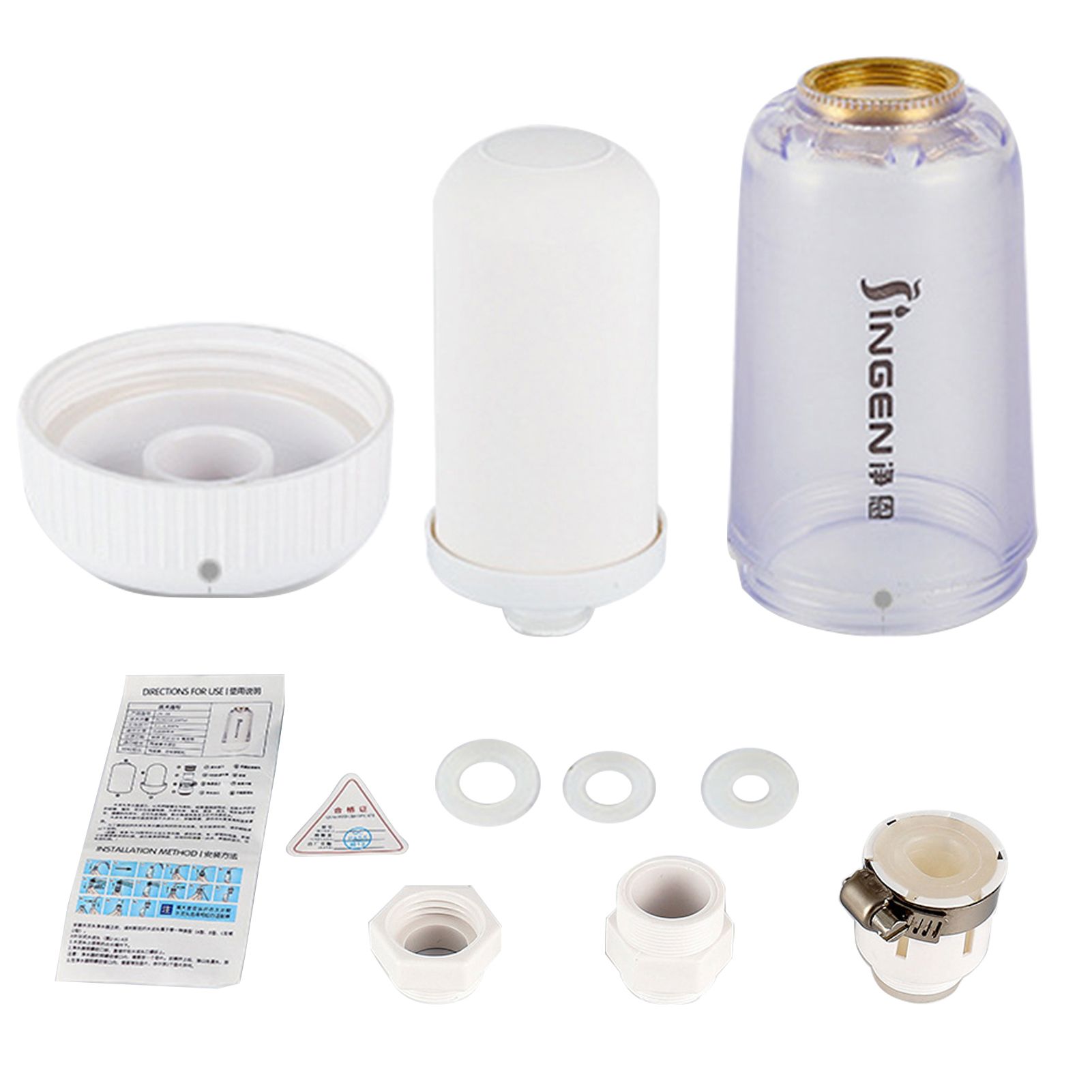 Faucet Water Purifier Home Kitchen Tap Water Filter Sink Faucet Nozzle Purifier Filter Totally 1 Filter Cartridge