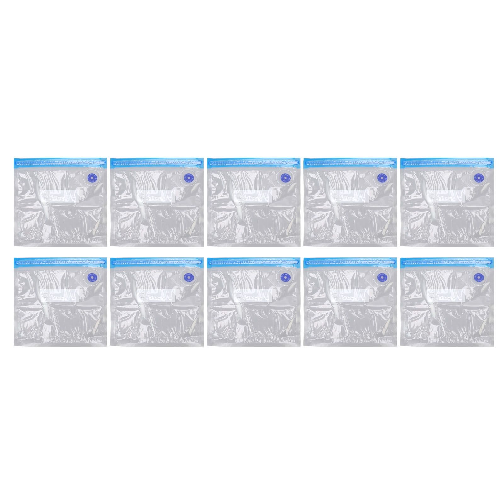10pcs Food Vacuum Bag 22x21cm Household Thickened Transparent Food Grade Vacuum Sealer Bag for Kitchen