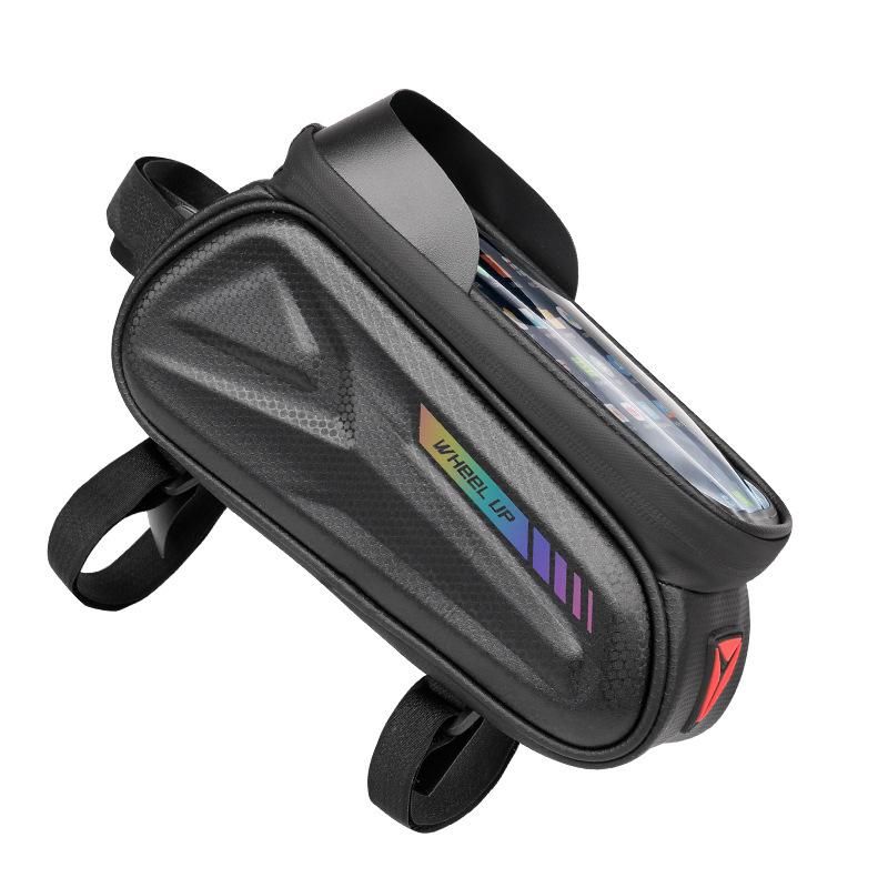 7-inch Waterproof Touch Screen Bike Bag, Bicycle Pouch Front Frame Tube Bag (color)