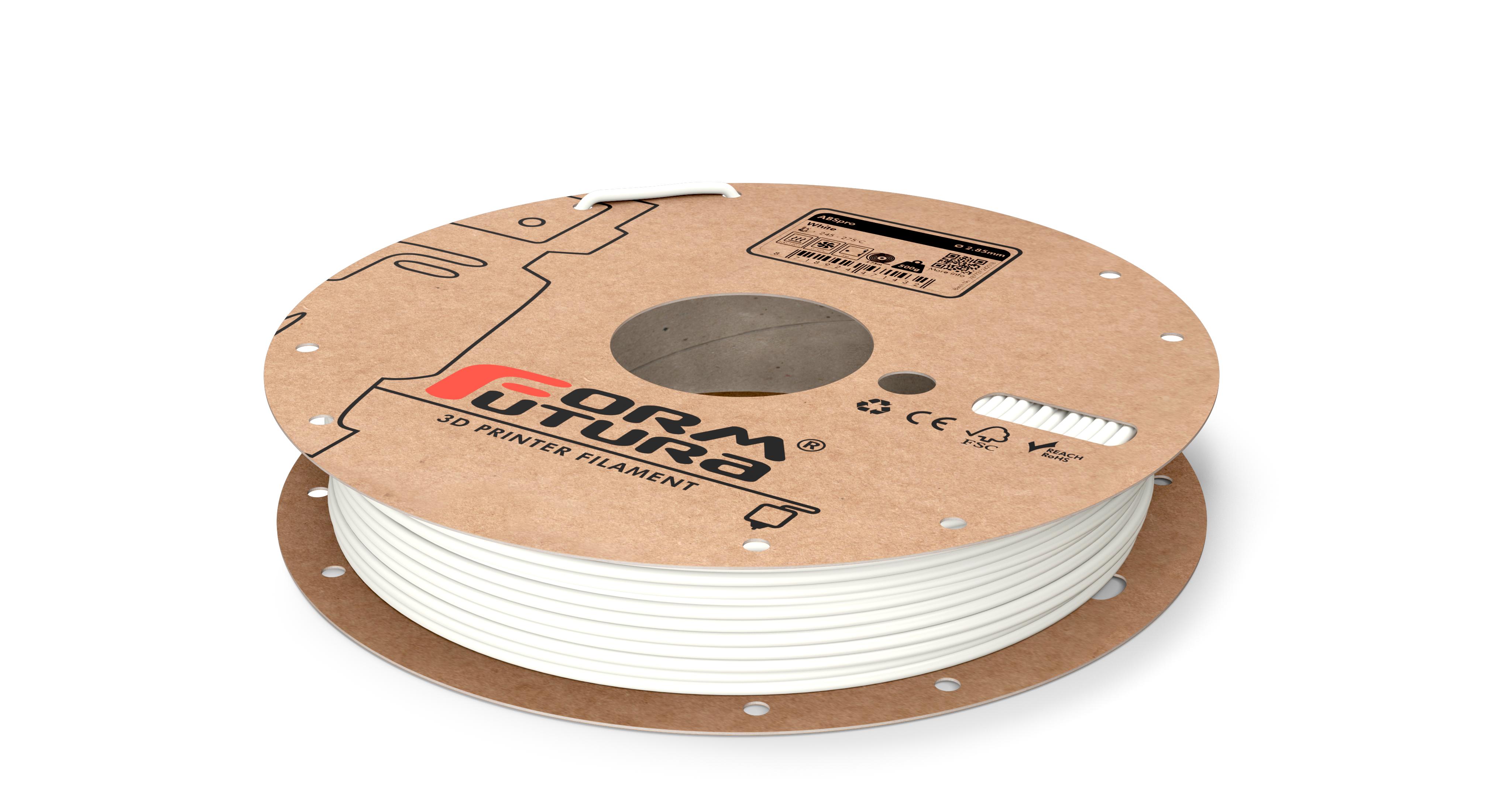 ABS Filament ABSpro 2.85mm White 500 gram 3D Printer Filament