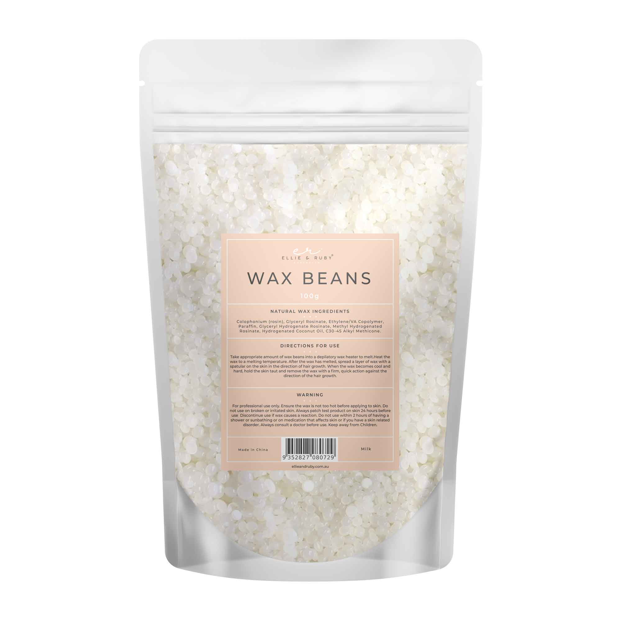 100g Wax Beads Milk - Brazilian Waxing Beans - Stripless Bikini Hair Removal