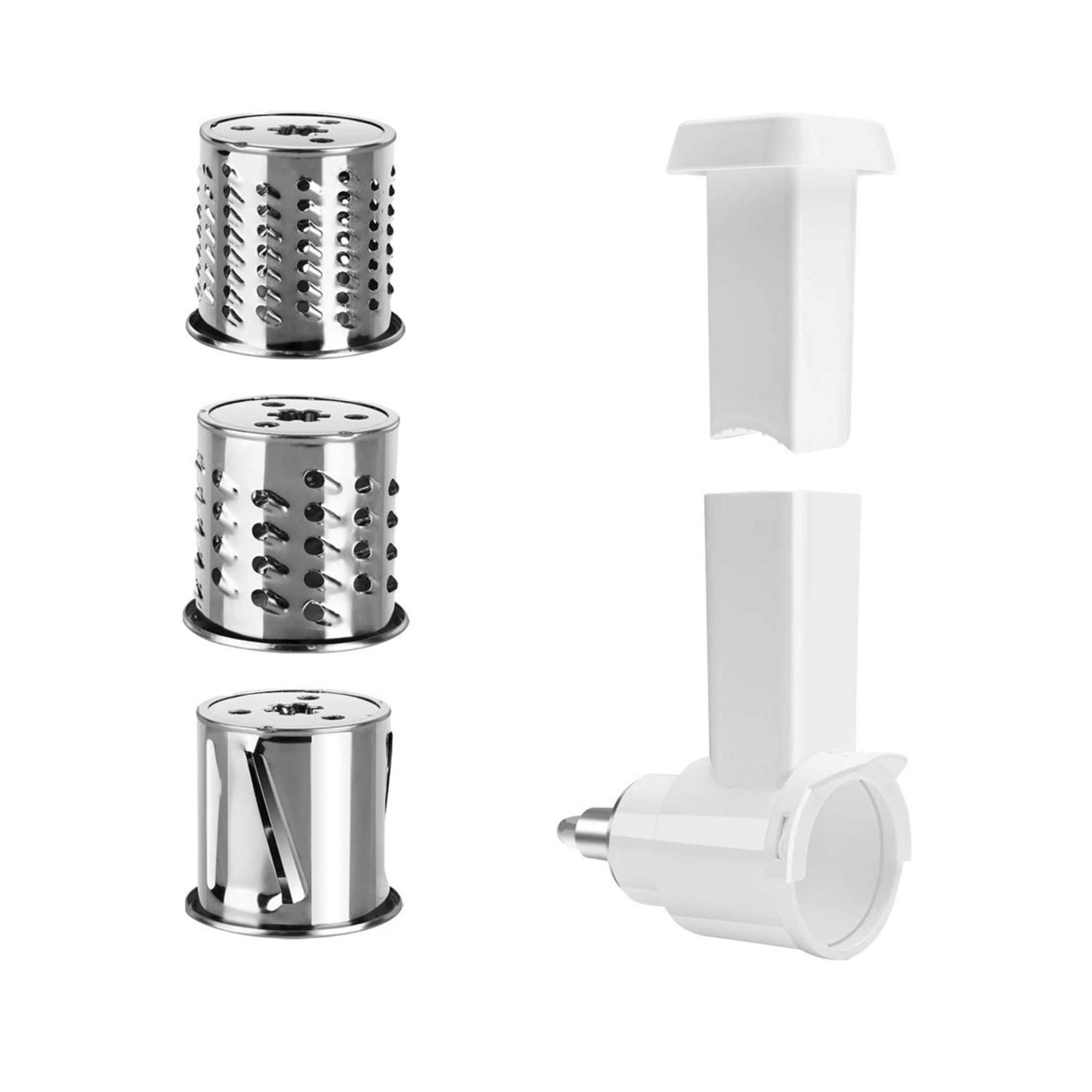 Kitchee Slicer Shredder Grater 3 Attachments - Compatible with KitchenAid Mixer